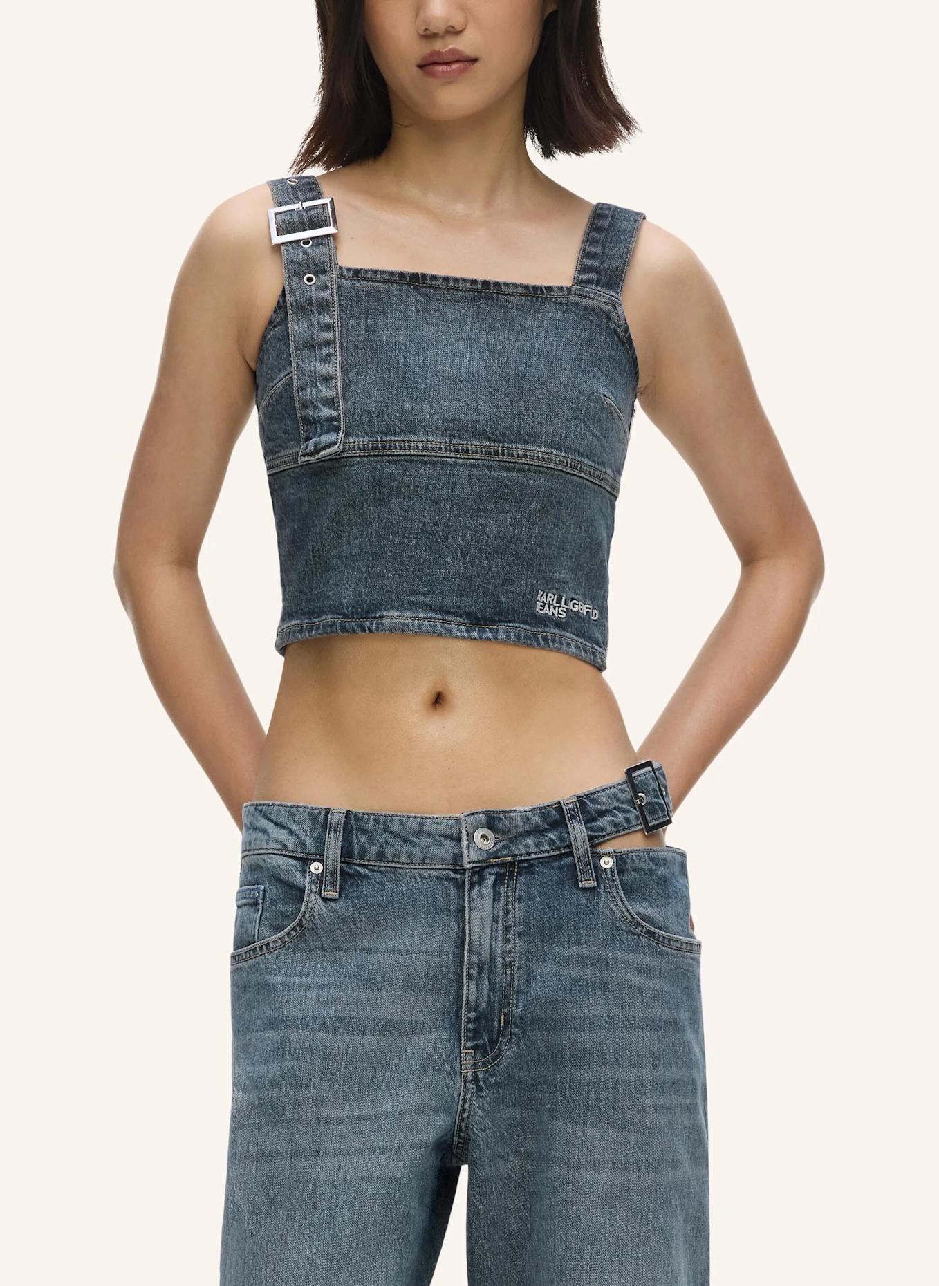 KARL LAGERFELD JEANS Bluse: HELLBLAU