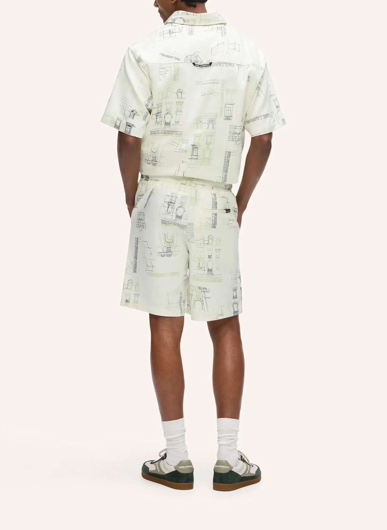 KARL LAGERFELD Shorts: BEIGE