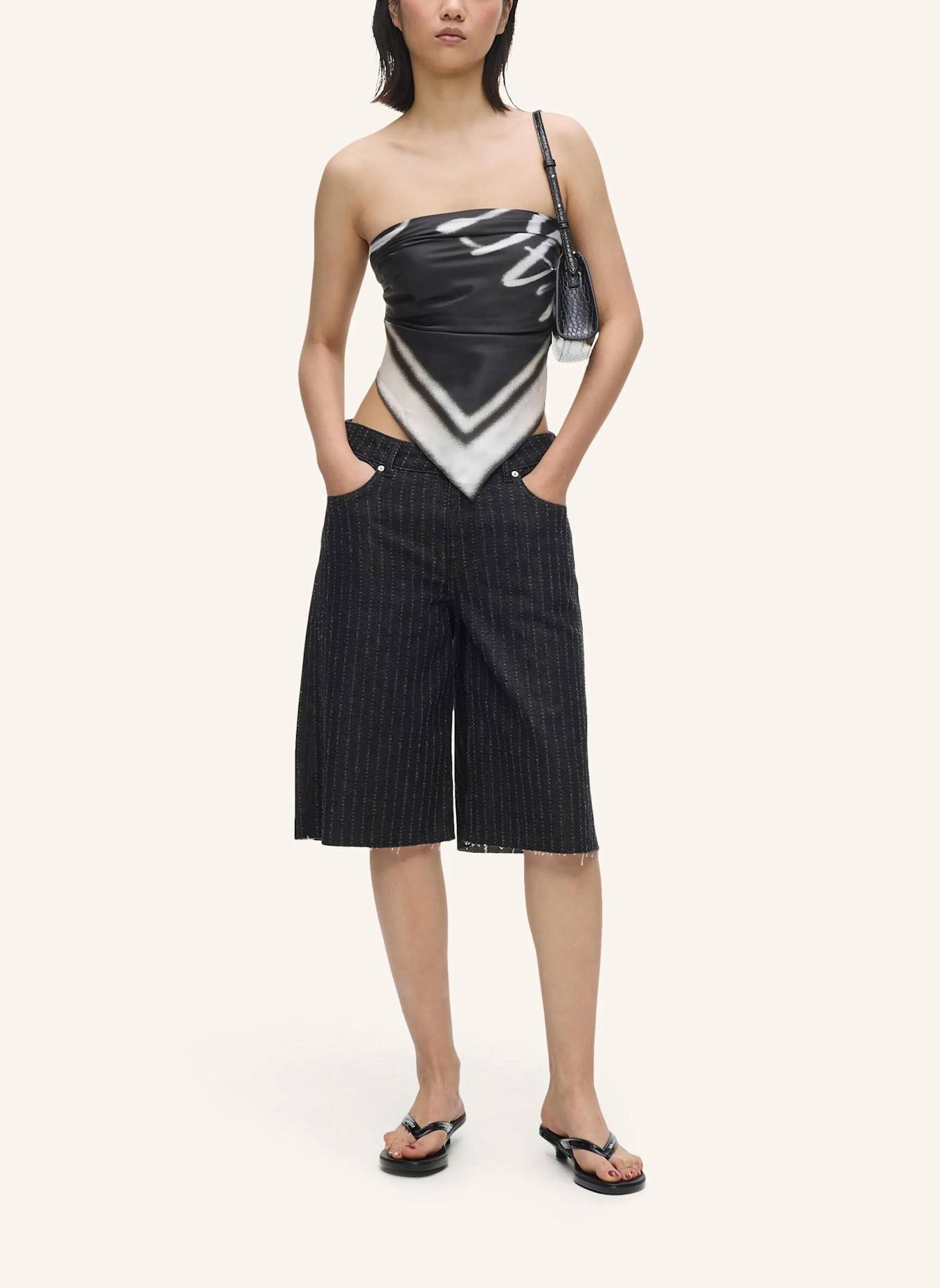 KARL LAGERFELD JEANS Schal: SCHWARZ