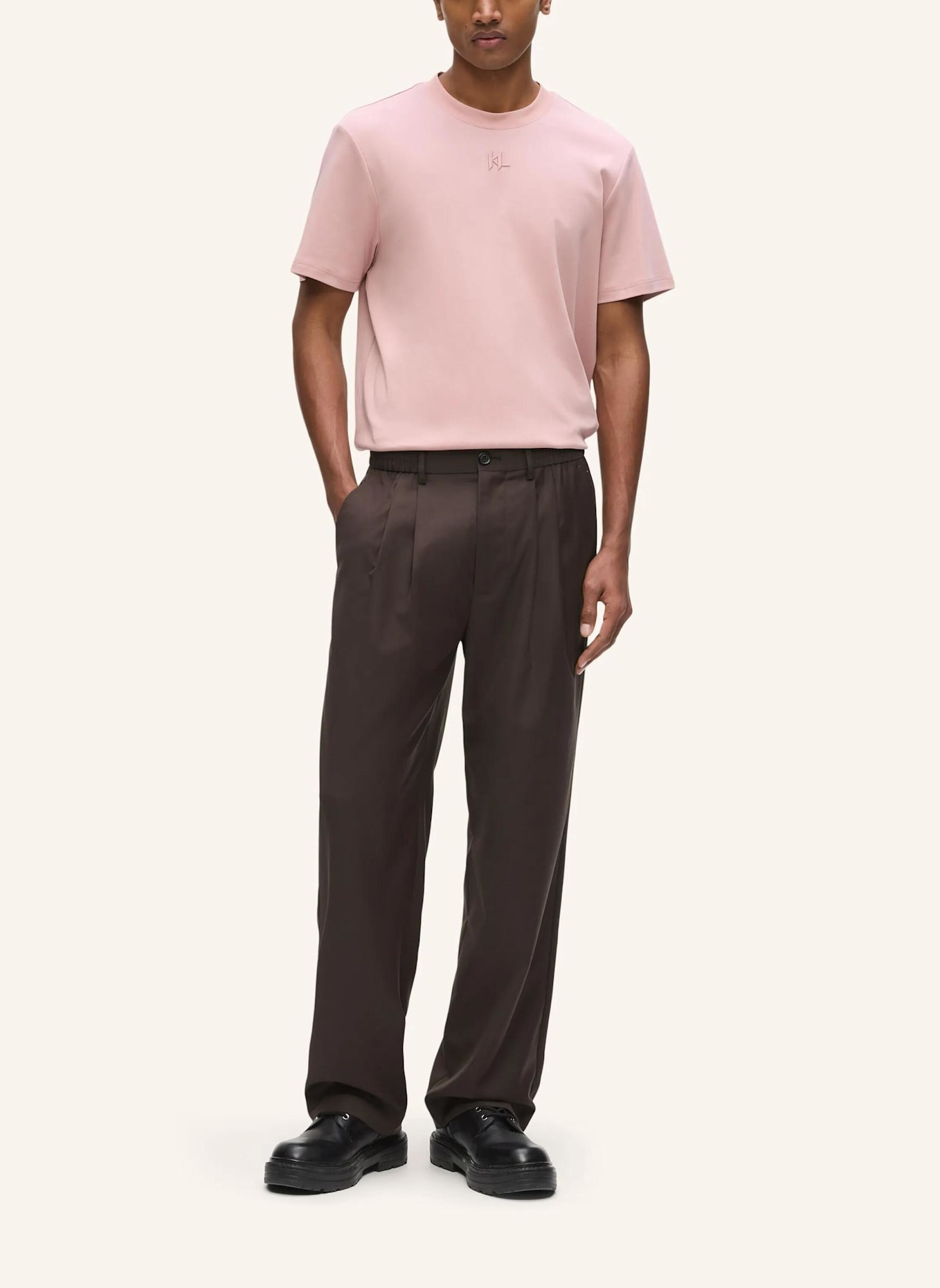 KARL LAGERFELD Hose: DUNKELBRAUN