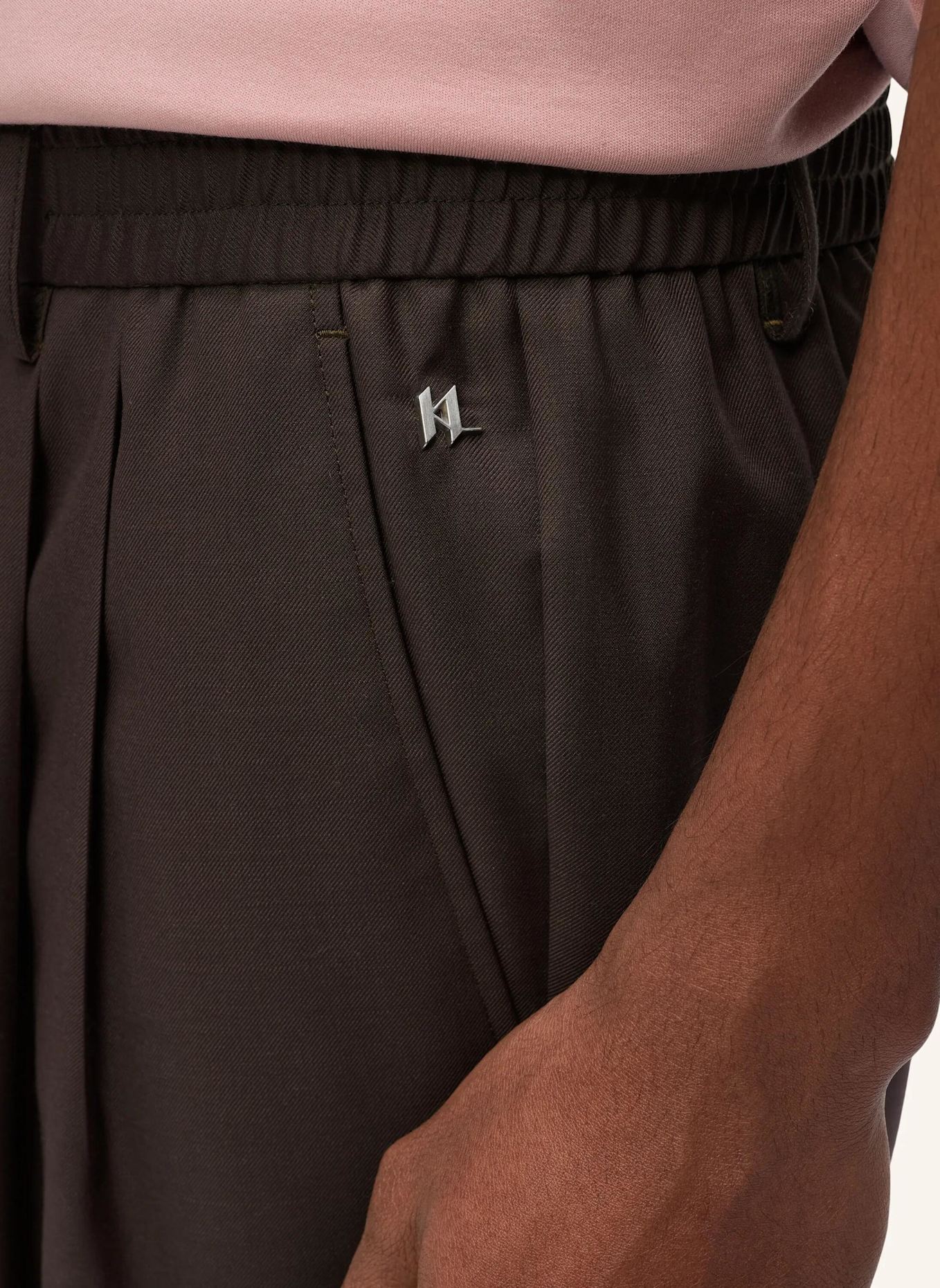 KARL LAGERFELD Hose: DUNKELBRAUN