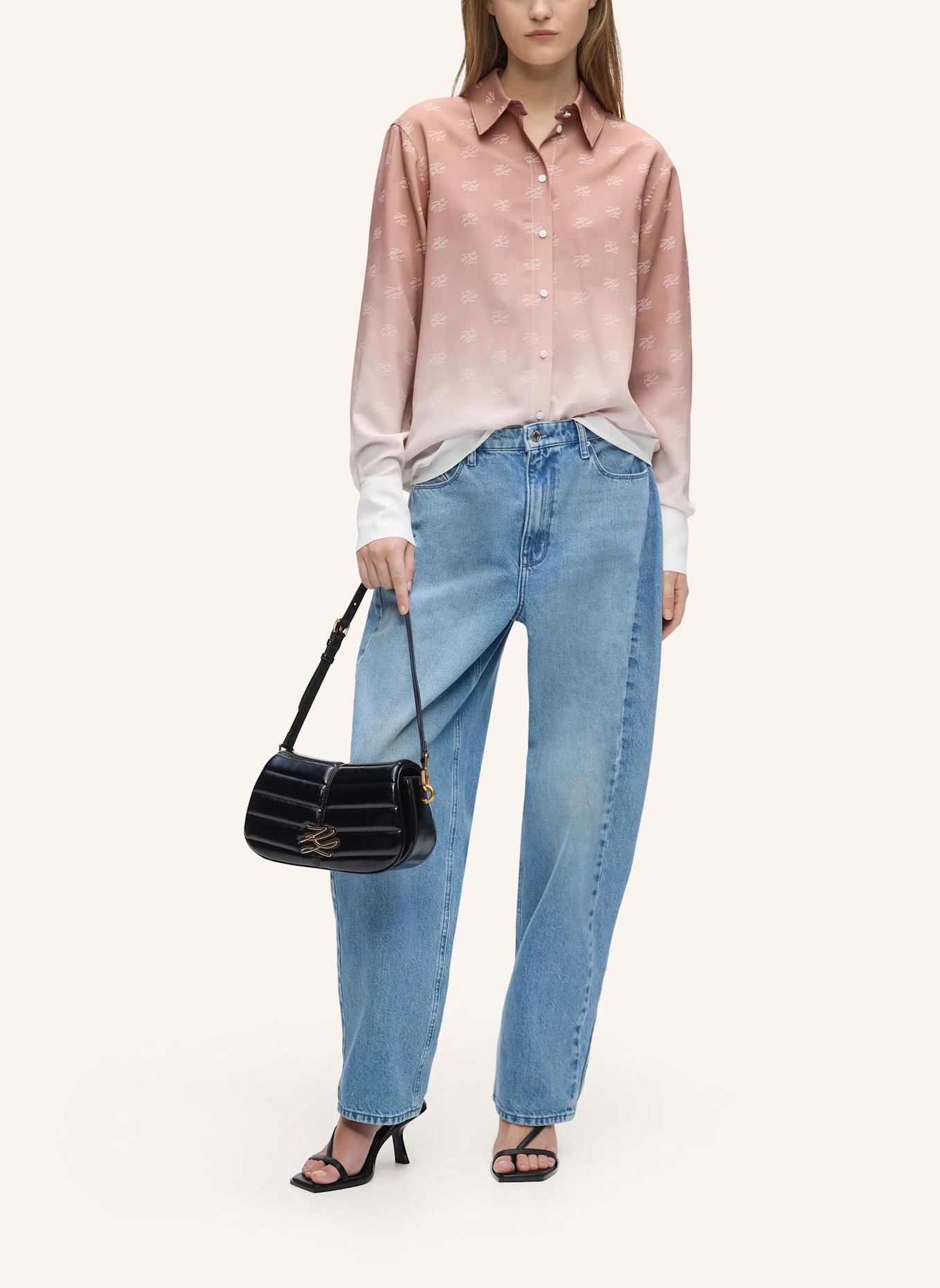 KARL LAGERFELD Bluse: PINK
