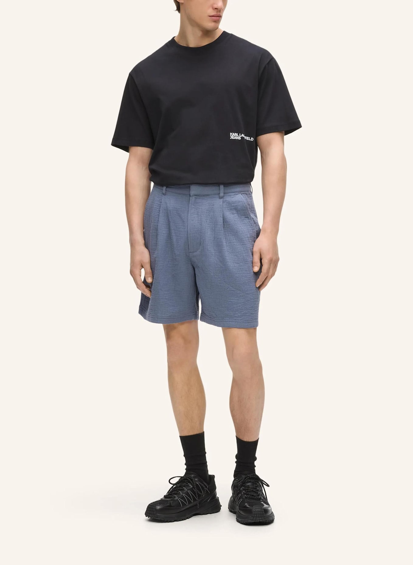 KARL LAGERFELD JEANS Shorts: GRAU