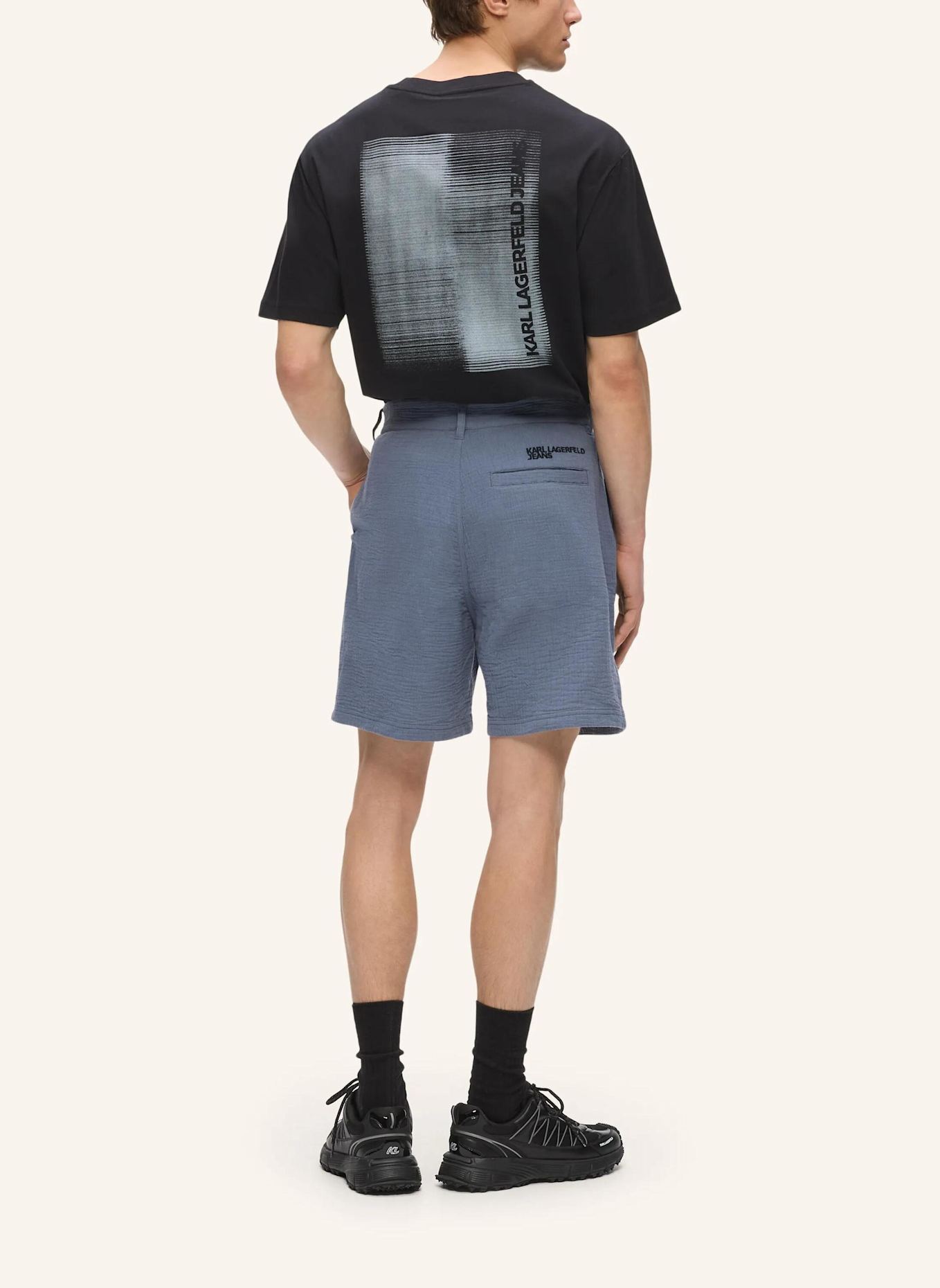 KARL LAGERFELD JEANS Shorts: GRAU