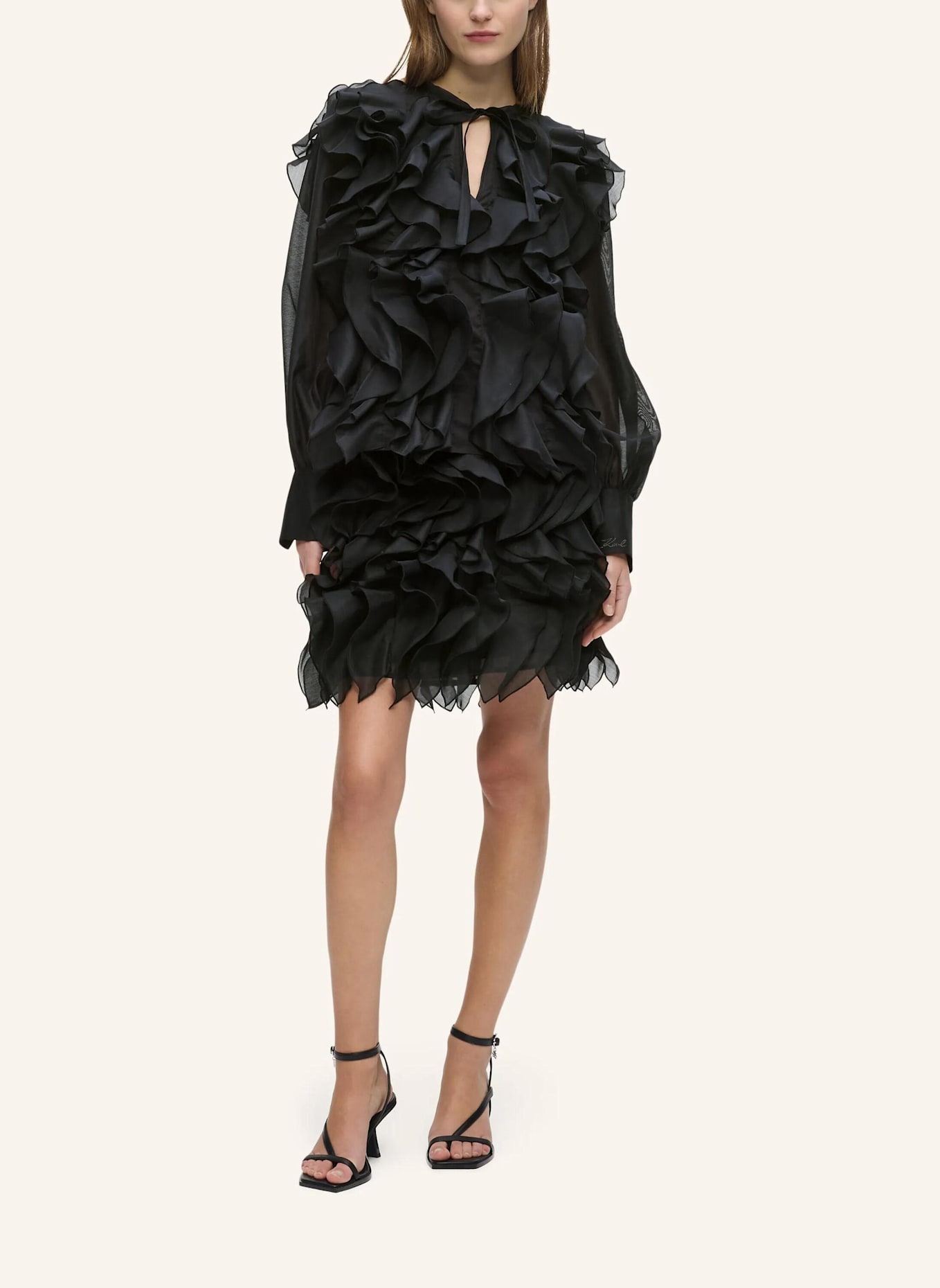 KARL LAGERFELD Bluse: SCHWARZ