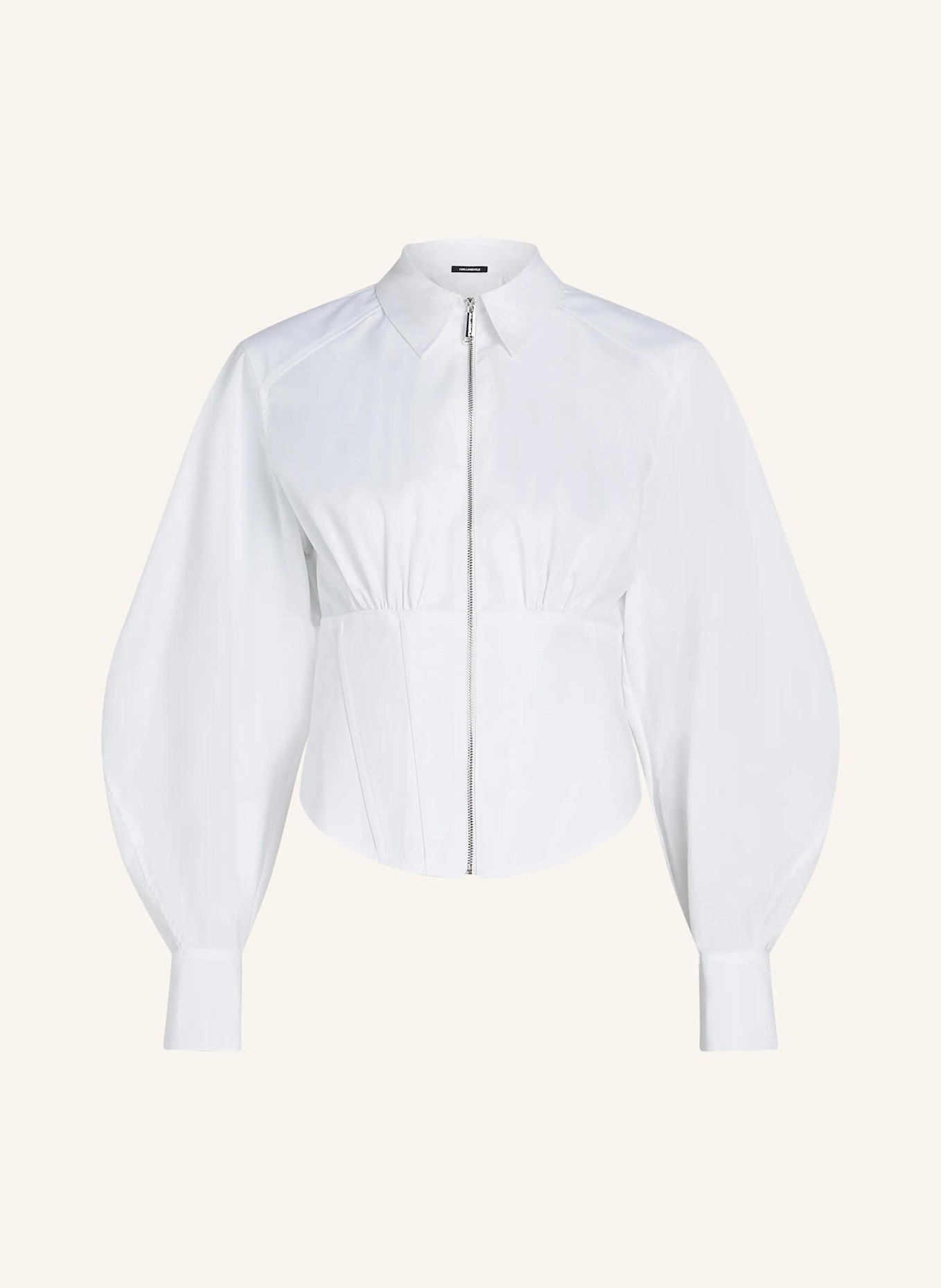 KARL LAGERFELD Bluse: WEISS