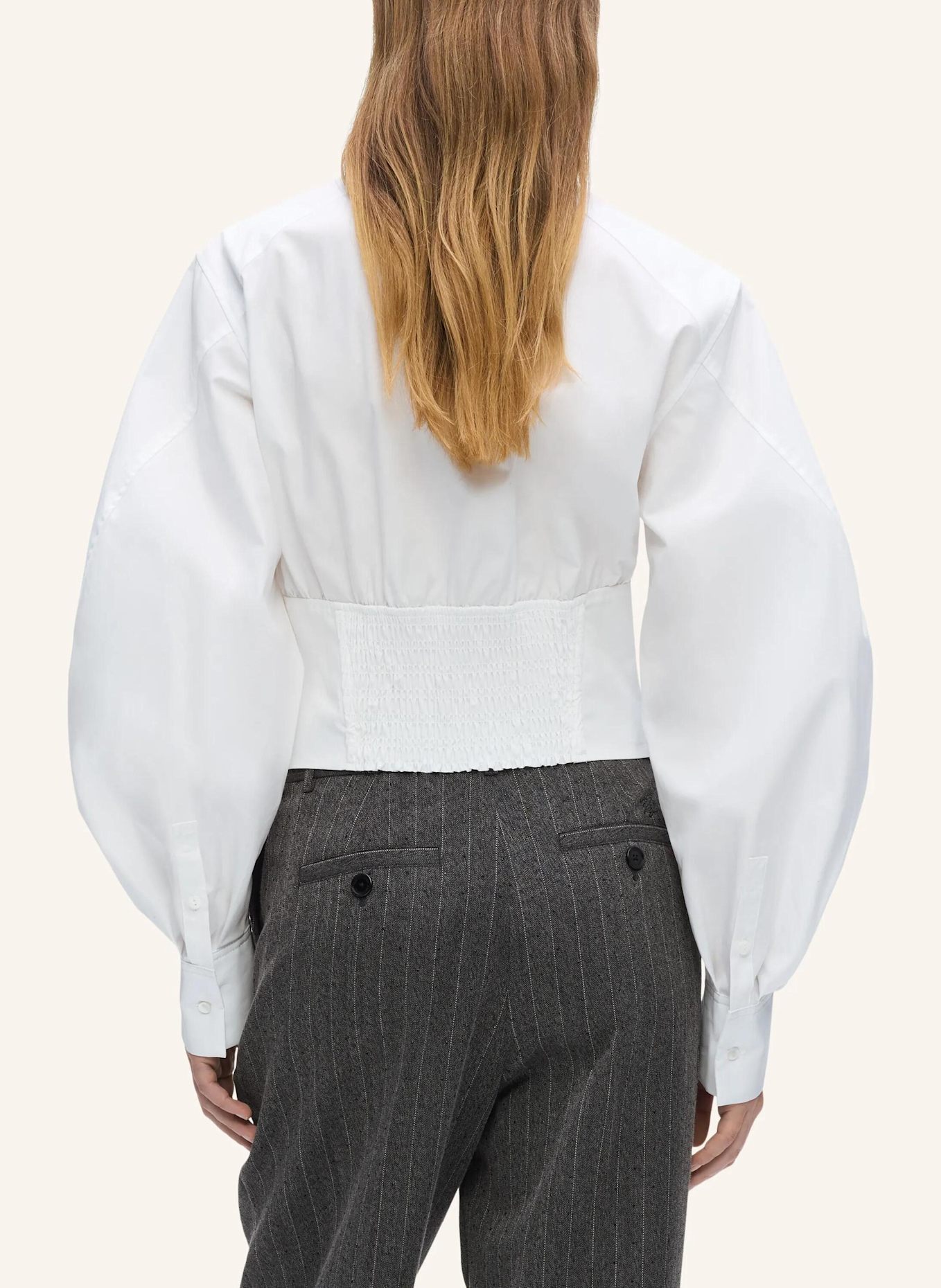 KARL LAGERFELD Bluse: WEISS