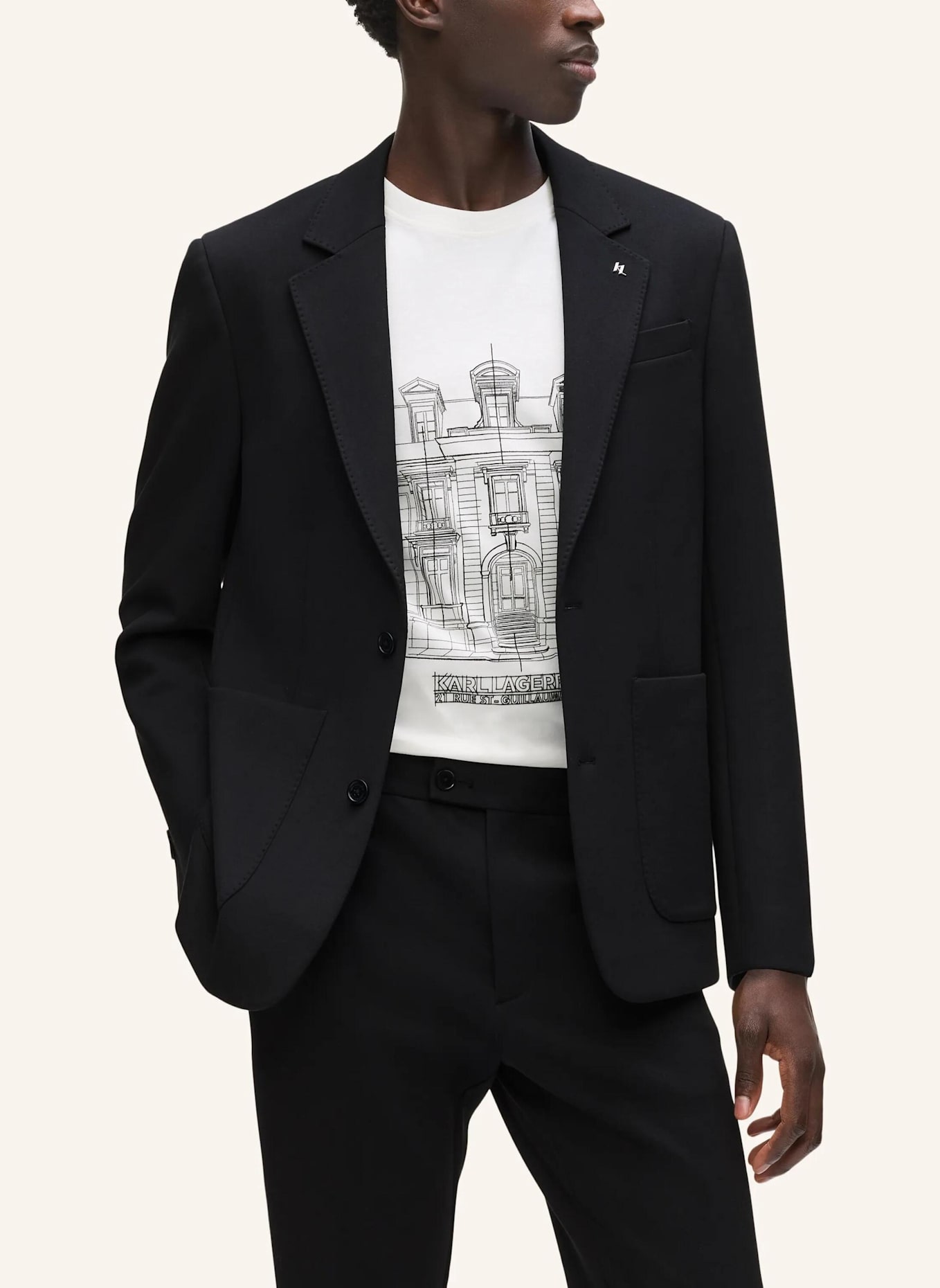 KARL LAGERFELD Blazer: SCHWARZ