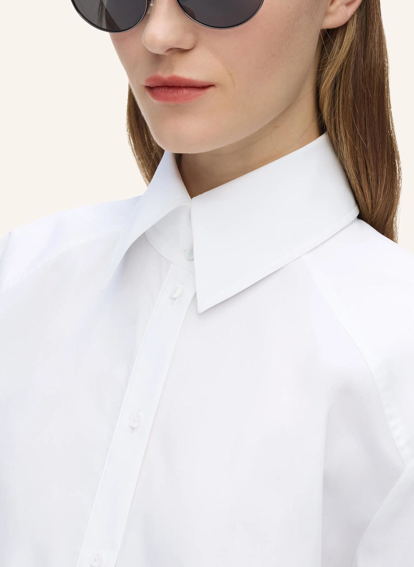 KARL LAGERFELD Bluse: WEISS