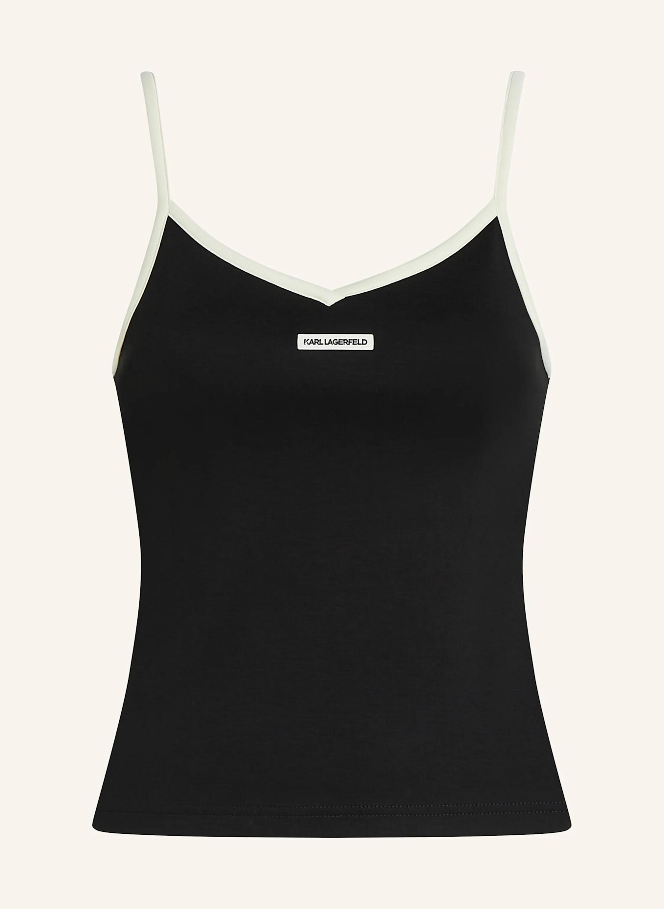 KARL LAGERFELD Top: SCHWARZ
