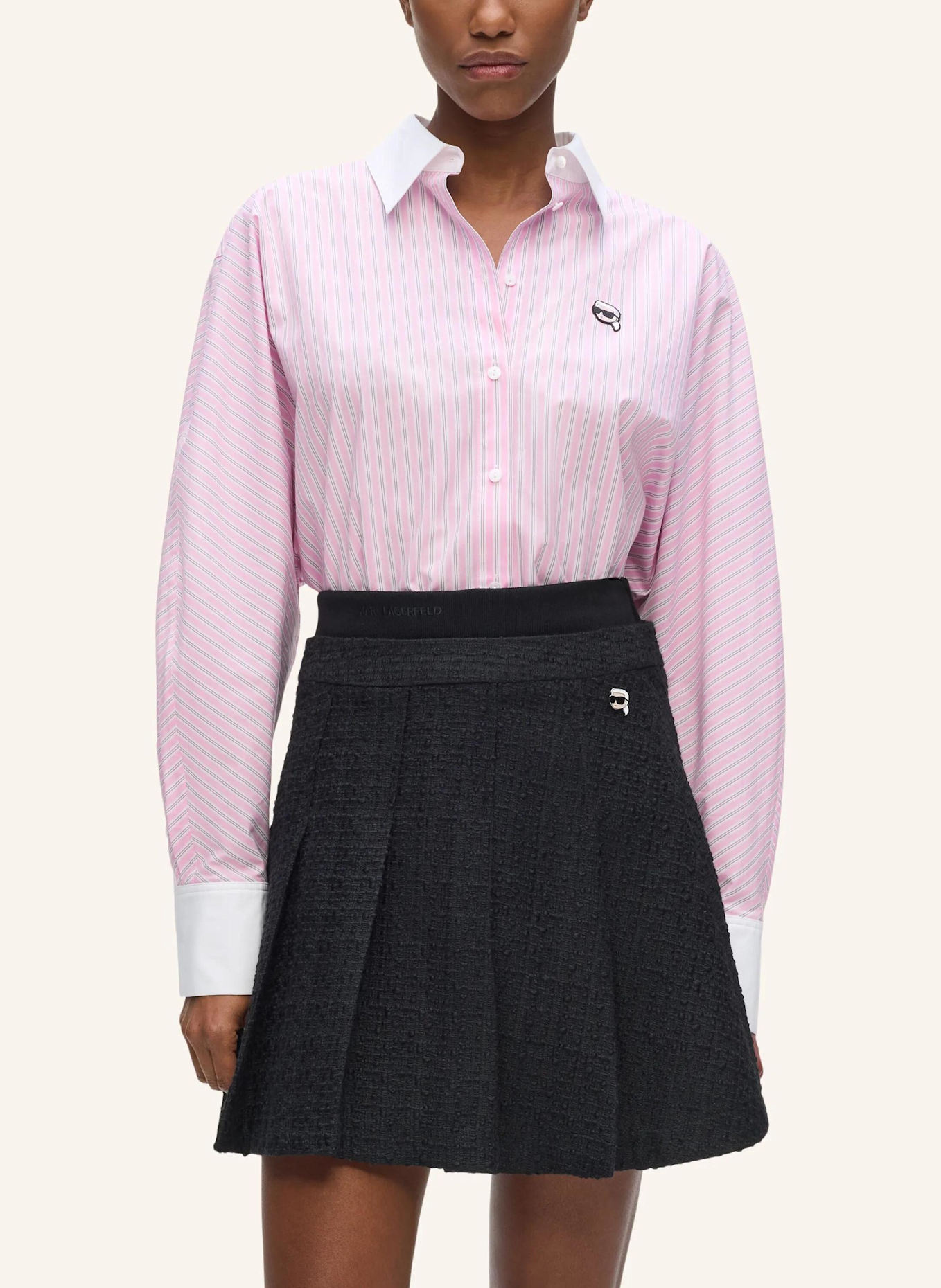 KARL LAGERFELD Bluse: PINK