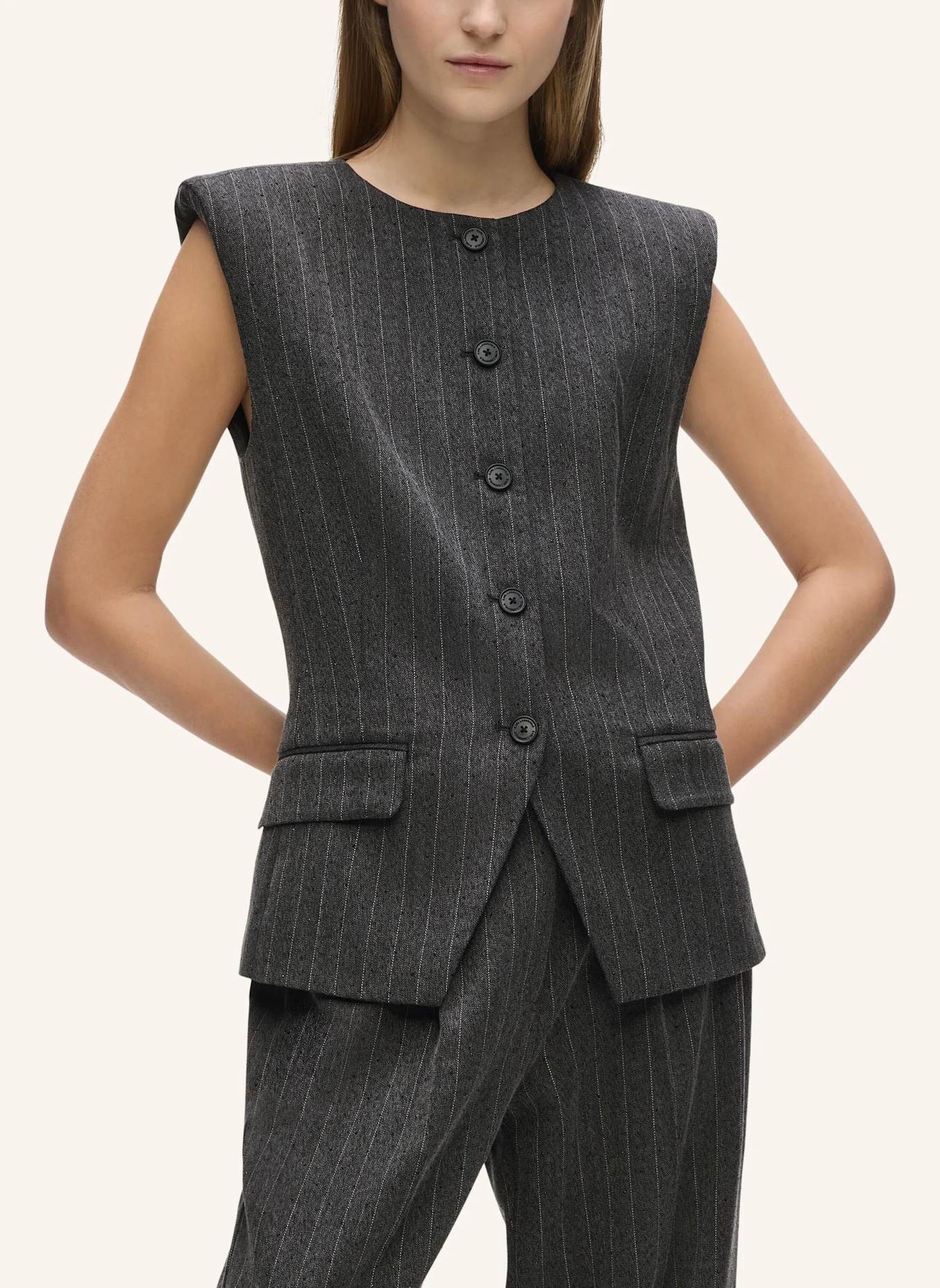 KARL LAGERFELD Bluse: GRAU