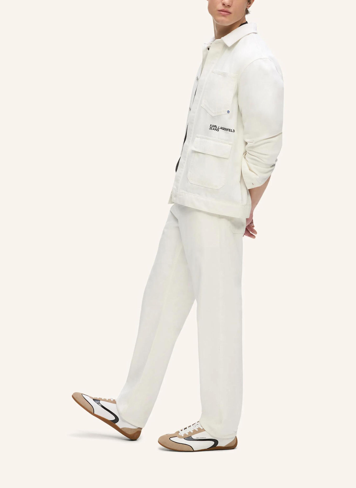 KARL LAGERFELD JEANS Jacke: WEISS