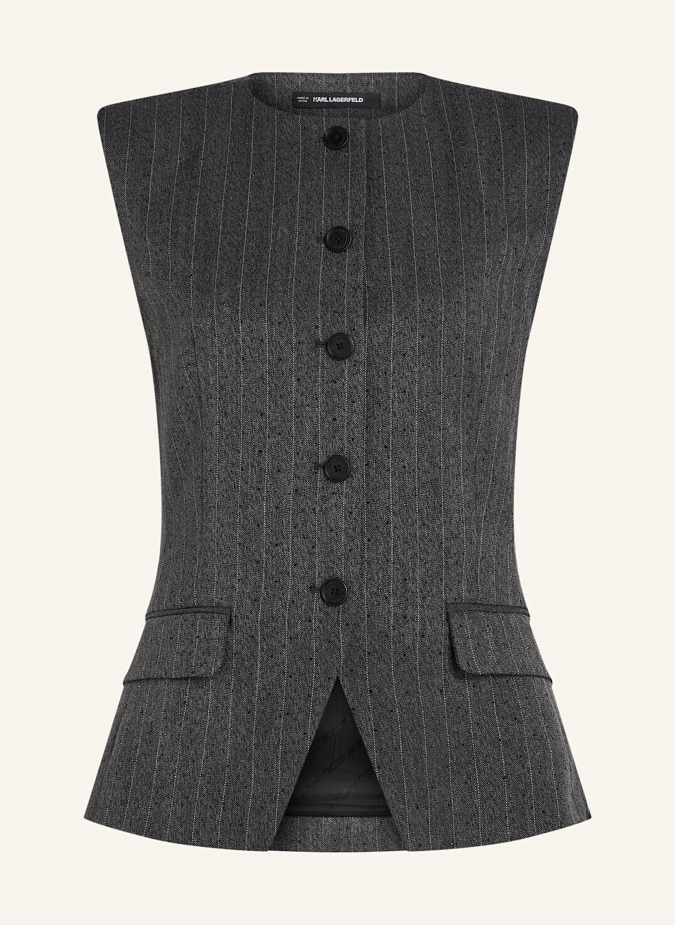KARL LAGERFELD Bluse: GRAU