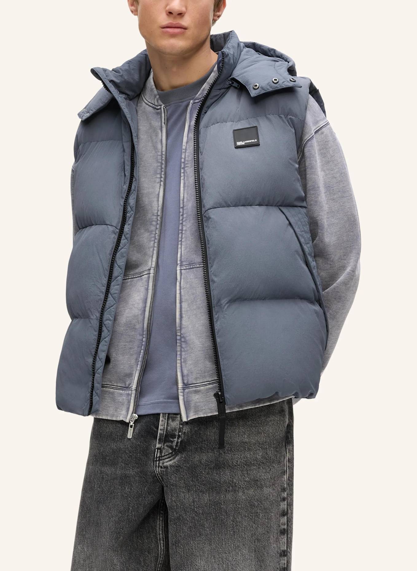 KARL LAGERFELD JEANS Jacke: GRAU