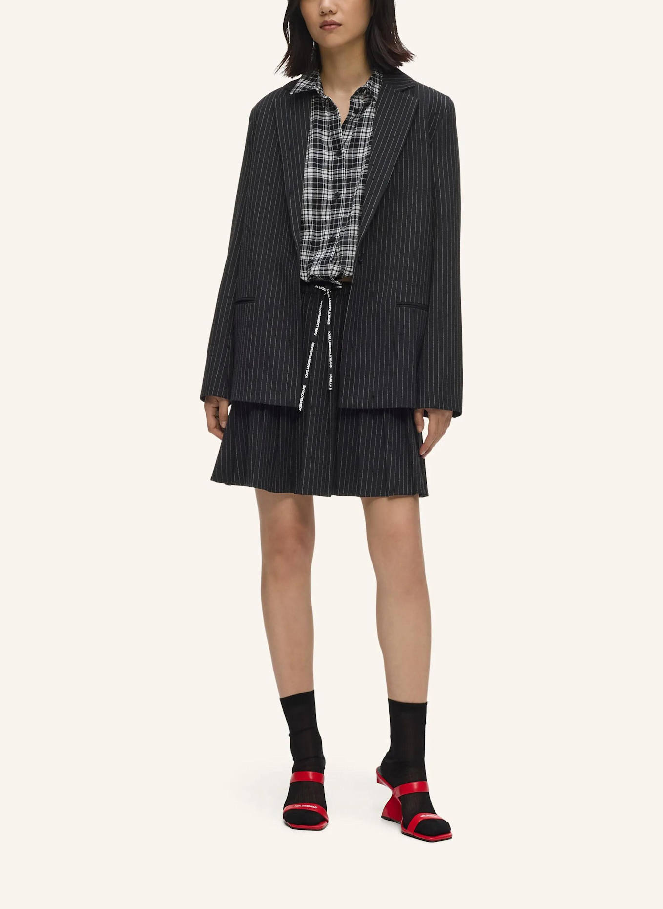 KARL LAGERFELD JEANS Rock: SCHWARZ