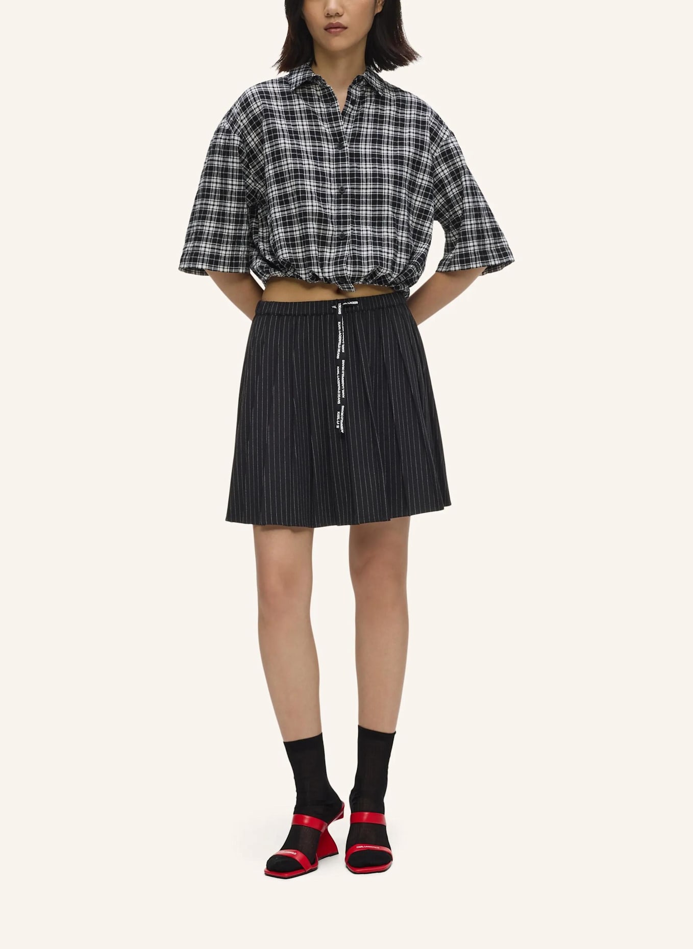 KARL LAGERFELD JEANS Rock: SCHWARZ