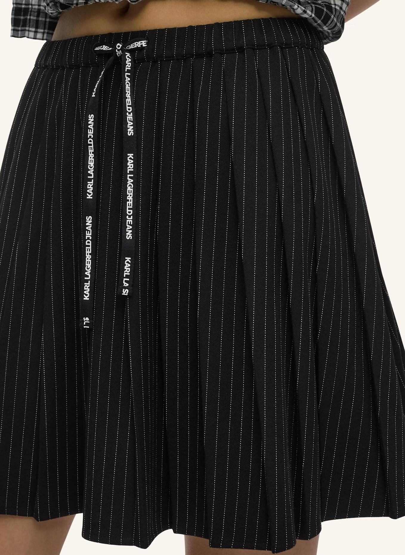 KARL LAGERFELD JEANS Rock: SCHWARZ