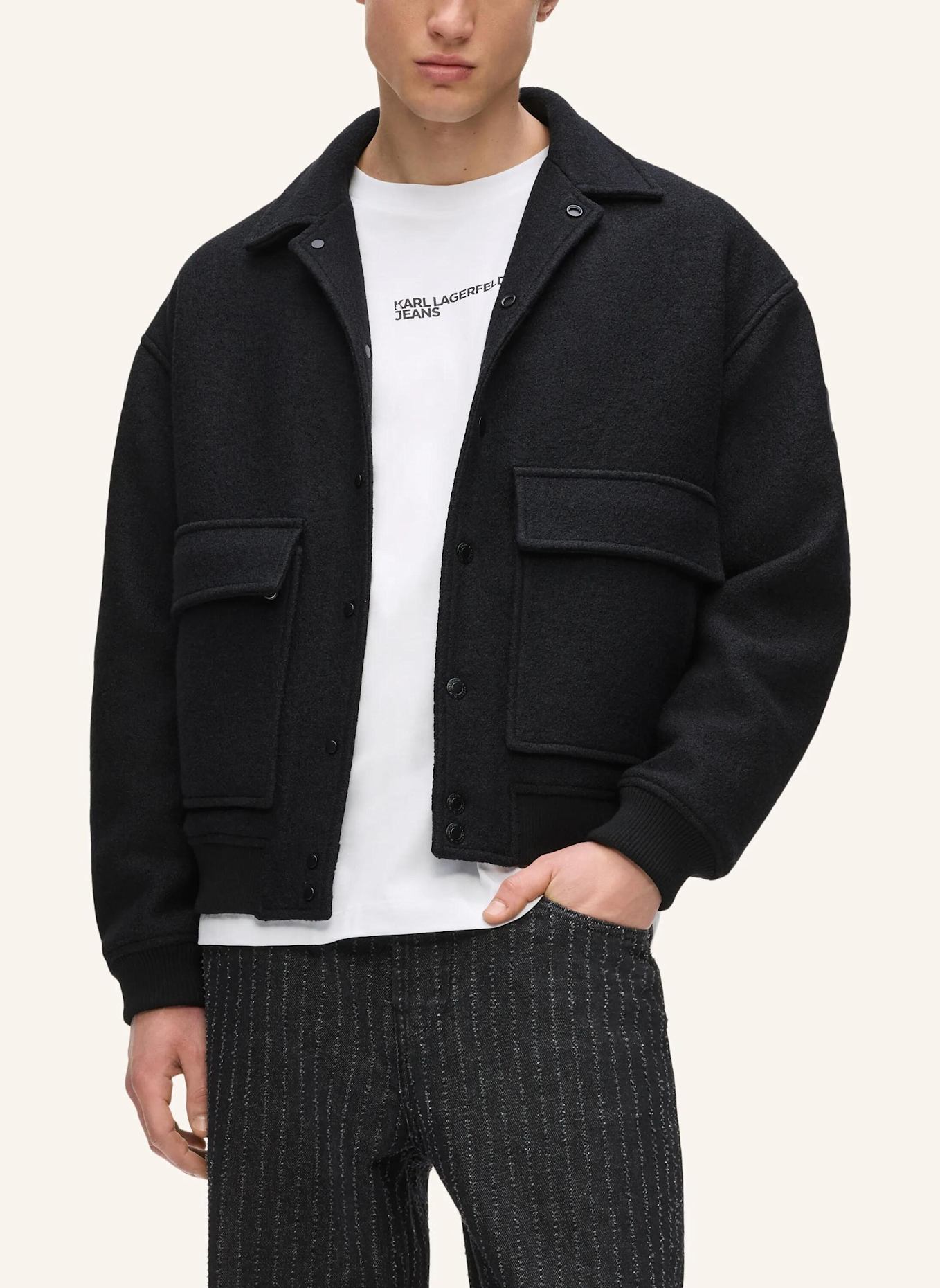 KARL LAGERFELD JEANS Jacke: SCHWARZ