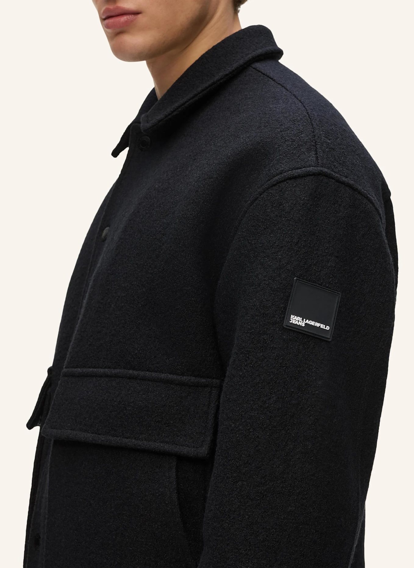 KARL LAGERFELD JEANS Jacke: SCHWARZ