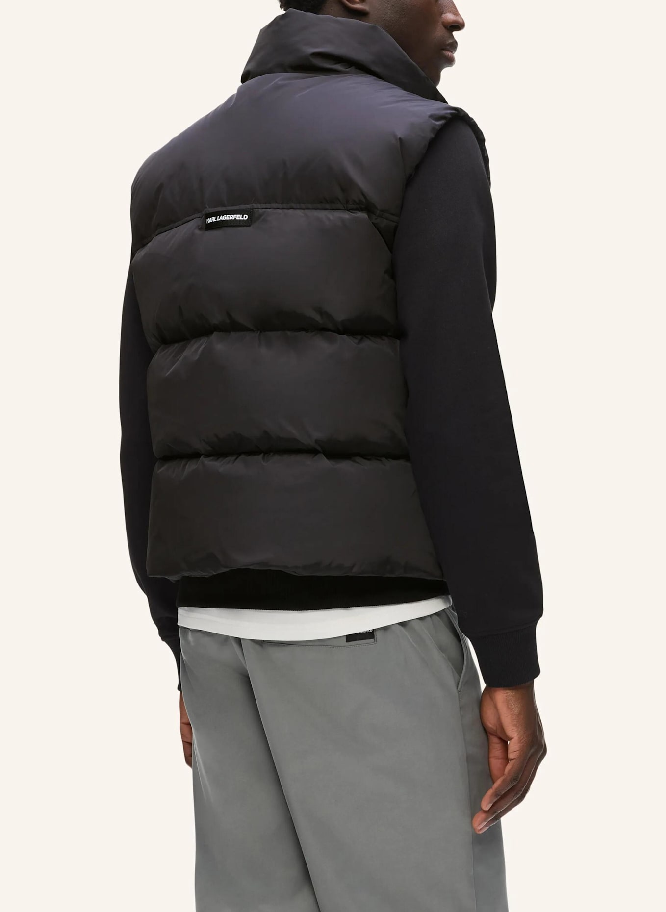 KARL LAGERFELD Weste: SCHWARZ