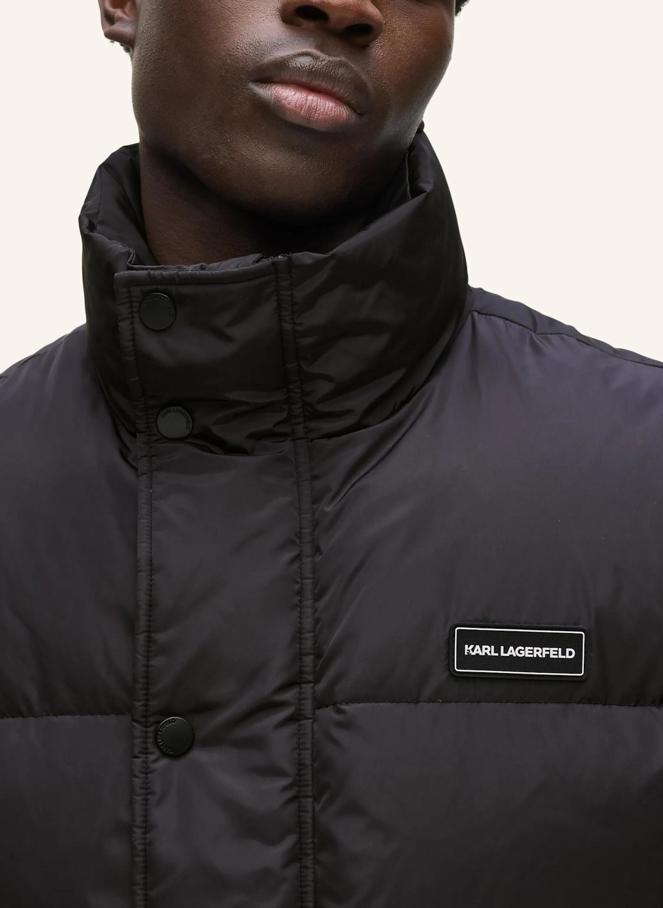 KARL LAGERFELD Weste: SCHWARZ