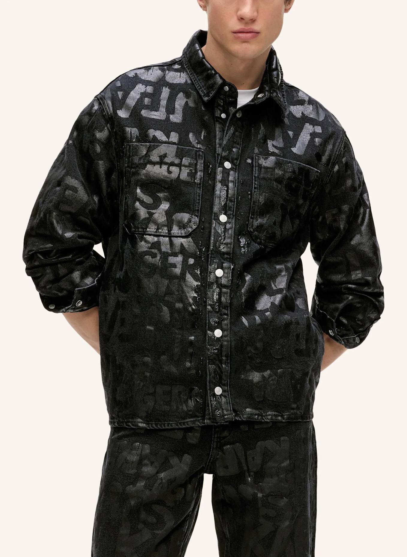 KARL LAGERFELD JEANS Hemd: SCHWARZ