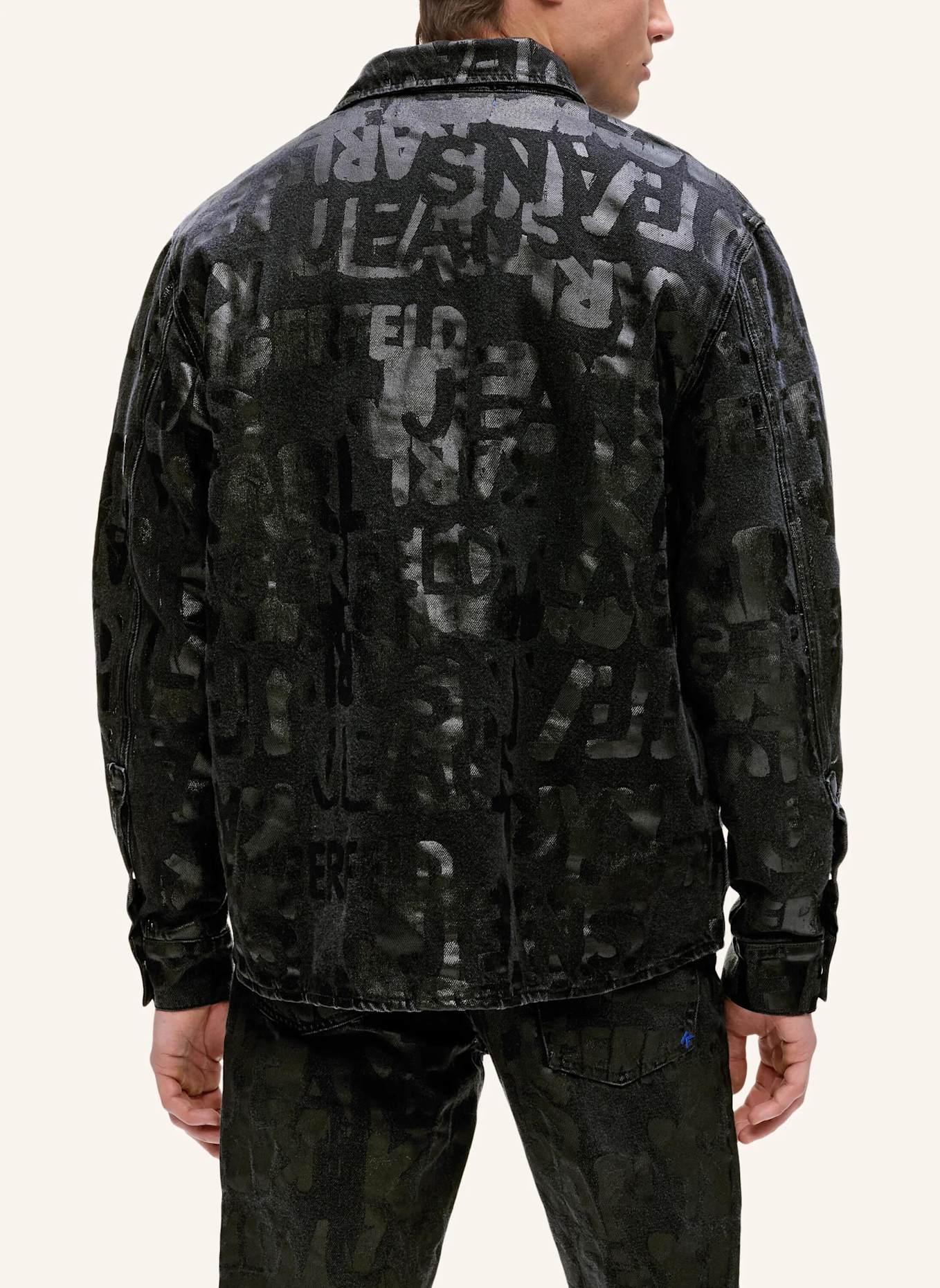 KARL LAGERFELD JEANS Hemd: SCHWARZ