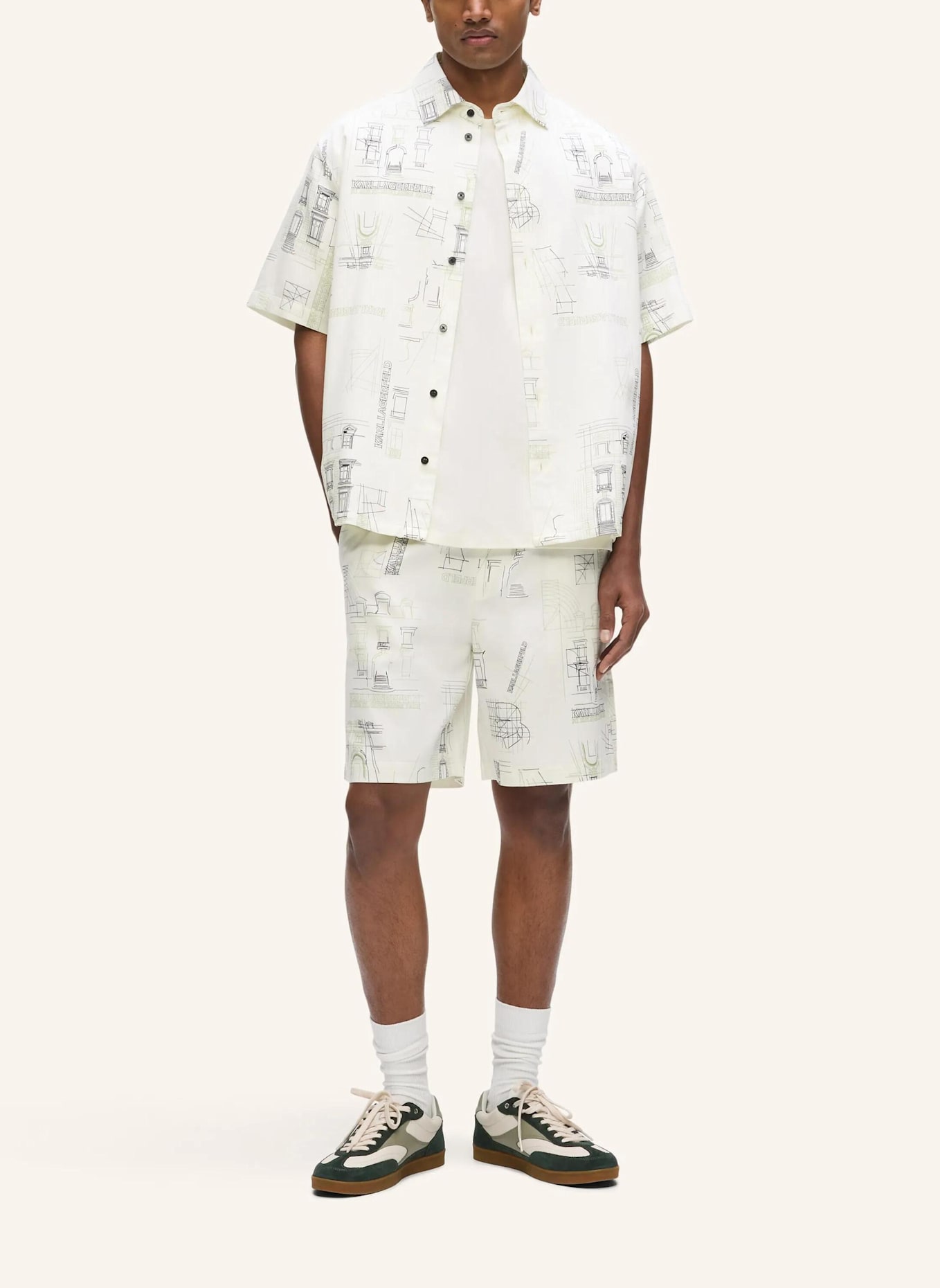 KARL LAGERFELD Hemd: BEIGE