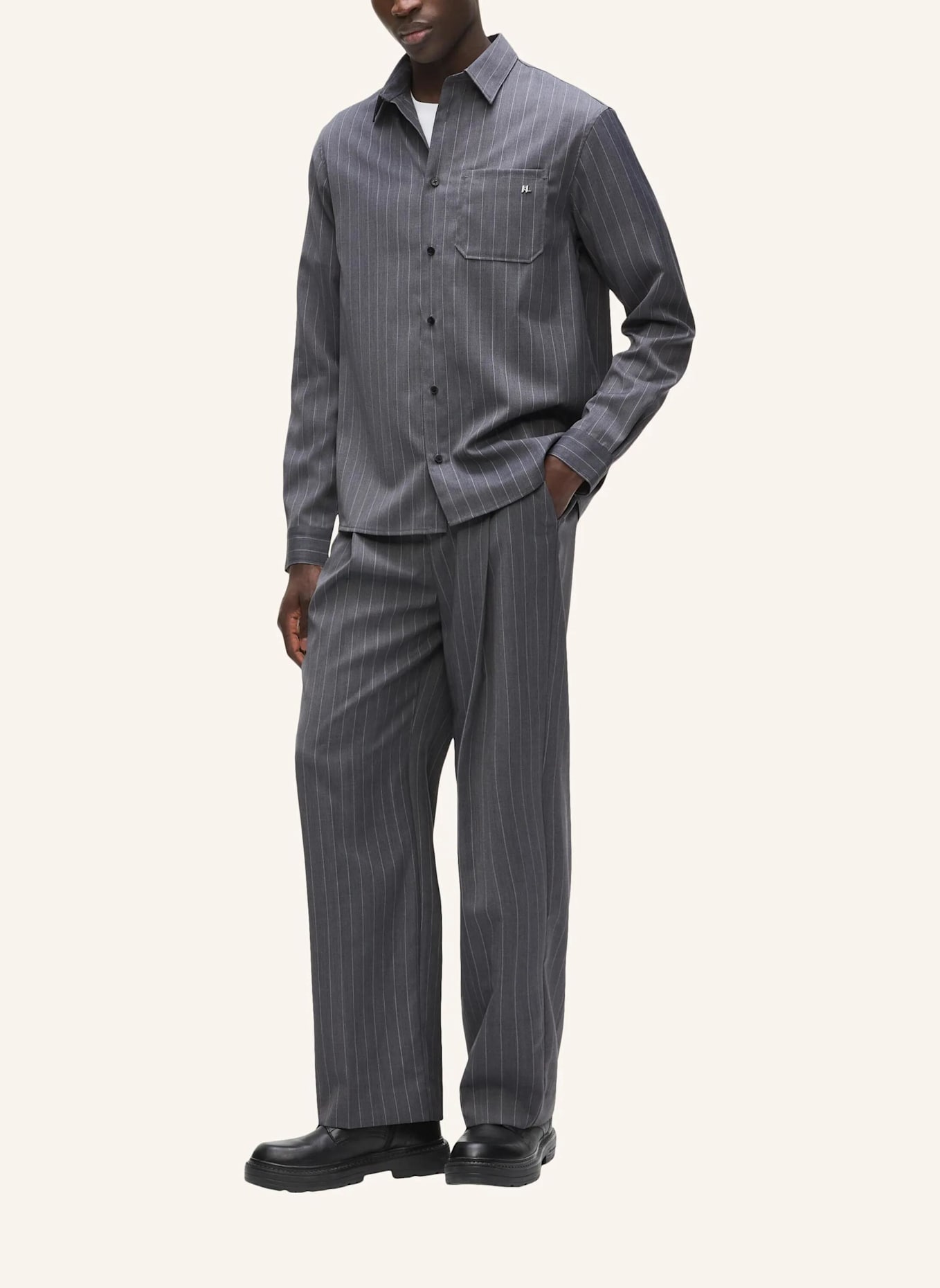 KARL LAGERFELD Hemd: GRAU