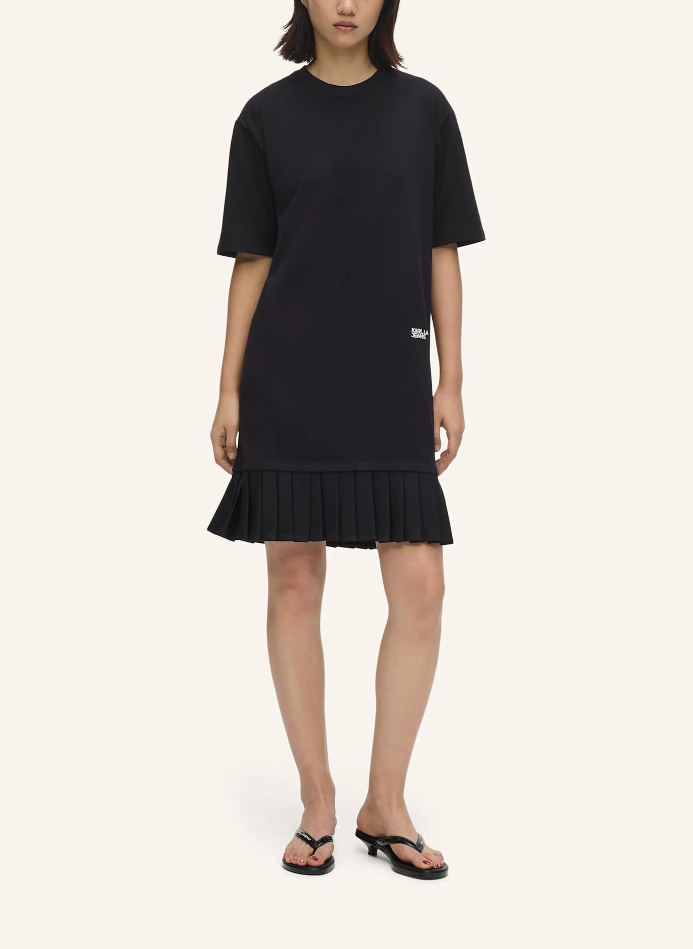 KARL LAGERFELD JEANS Kleid: SCHWARZ