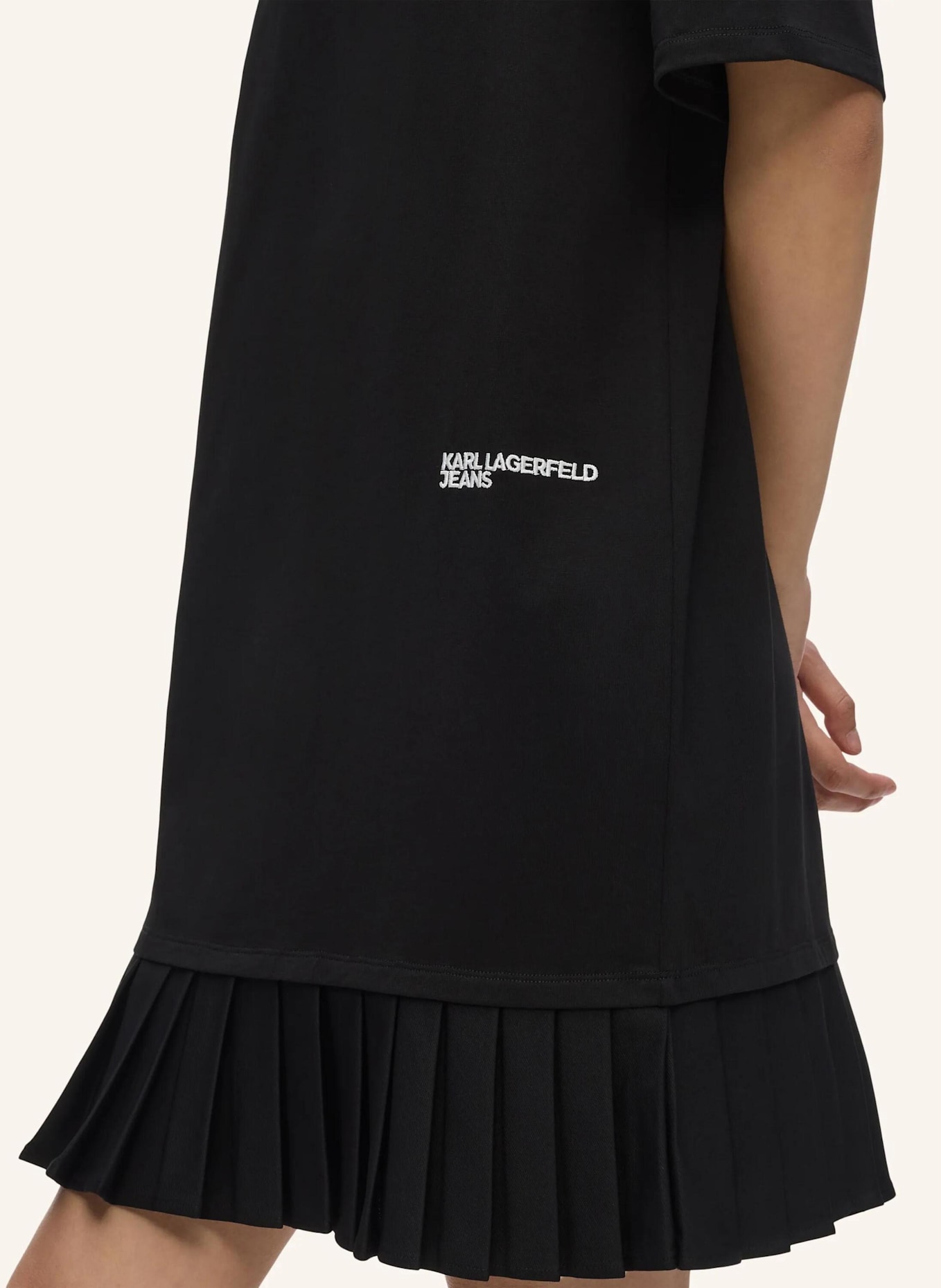 KARL LAGERFELD JEANS Kleid: SCHWARZ