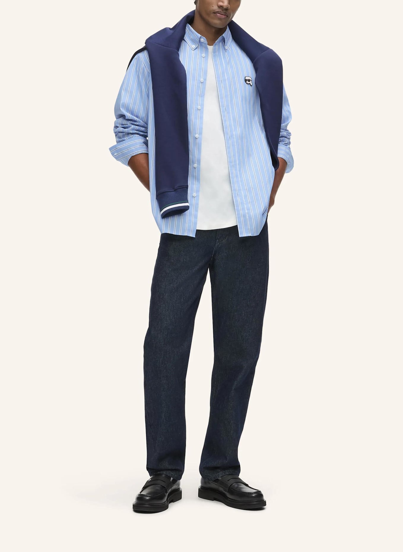 KARL LAGERFELD Hemd: BLAU