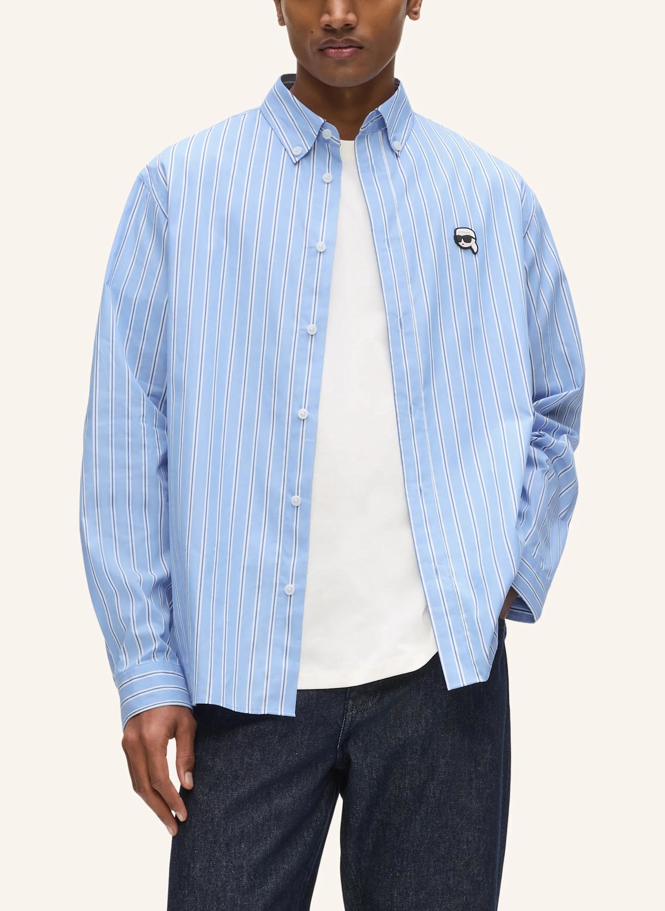 KARL LAGERFELD Hemd: BLAU