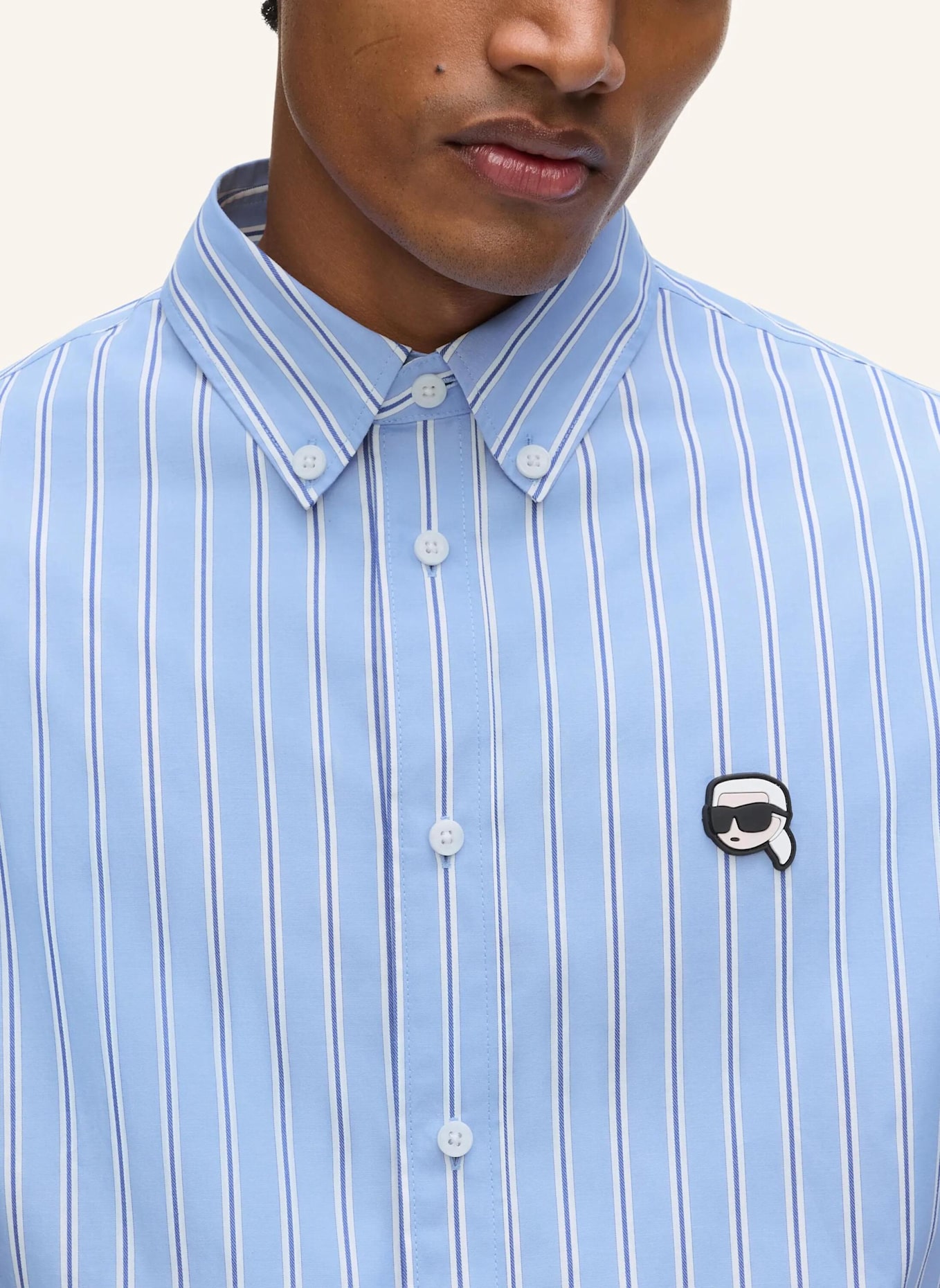 KARL LAGERFELD Hemd: BLAU