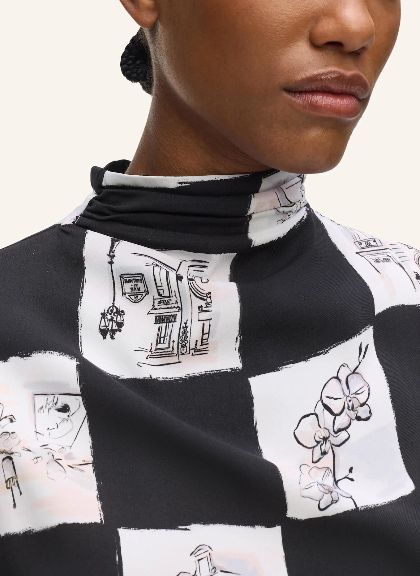 KARL LAGERFELD Kleid: SCHWARZ