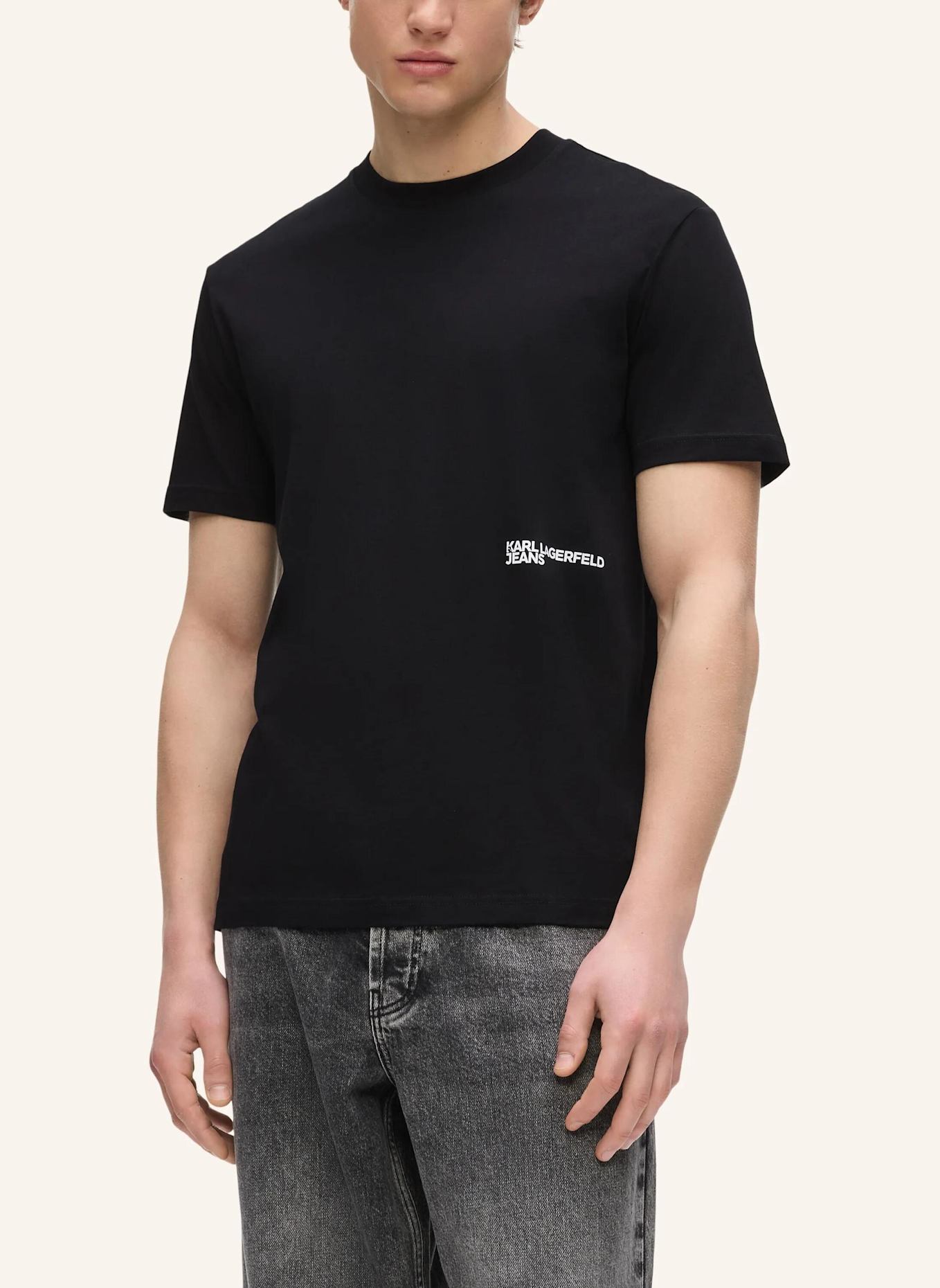 KARL LAGERFELD JEANS T-shirt: SCHWARZ