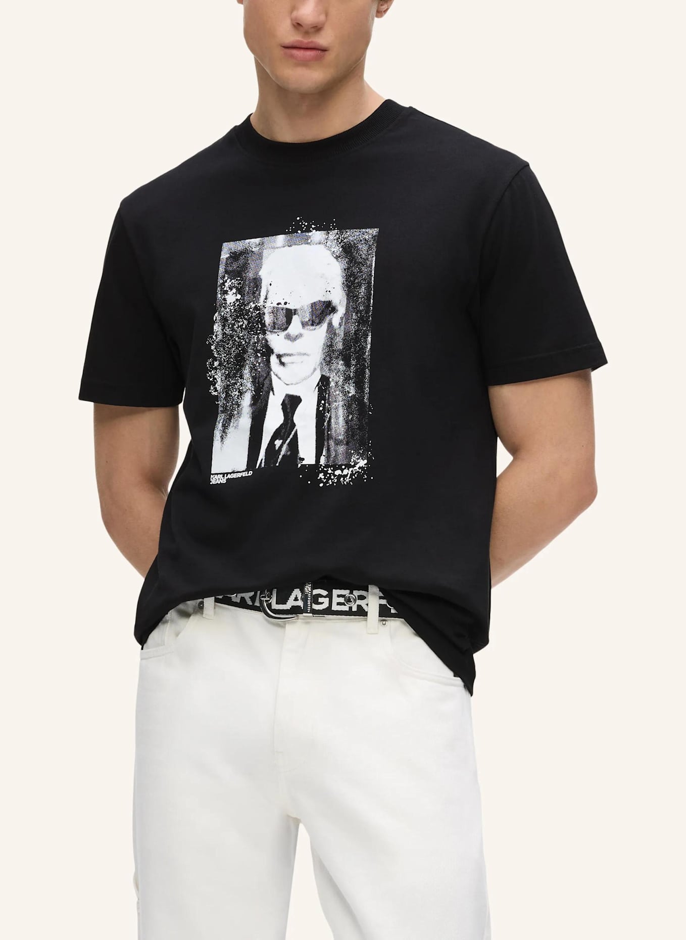 KARL LAGERFELD JEANS T-shirt: SCHWARZ