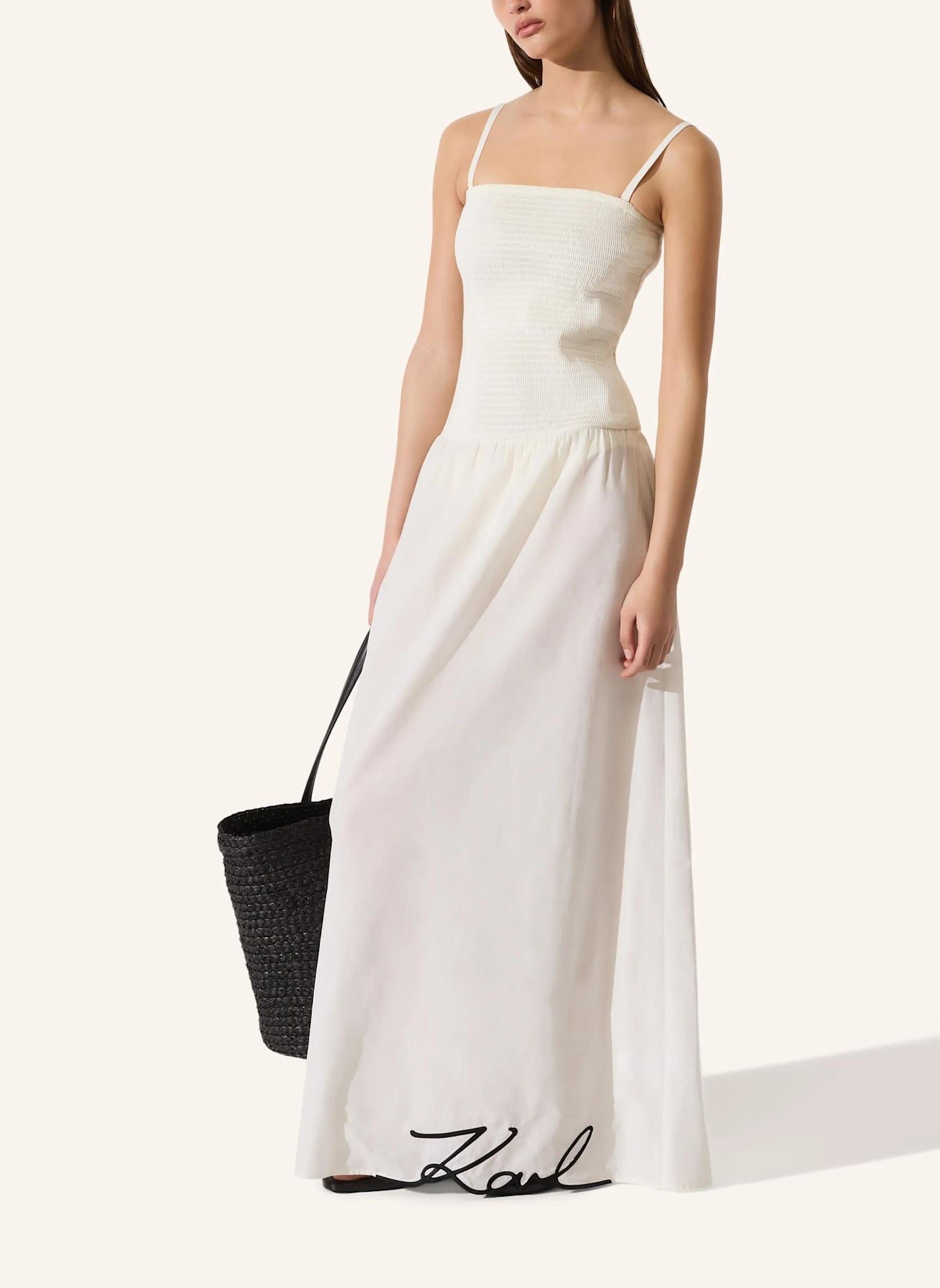 KARL LAGERFELD Strandkleid: BEIGE