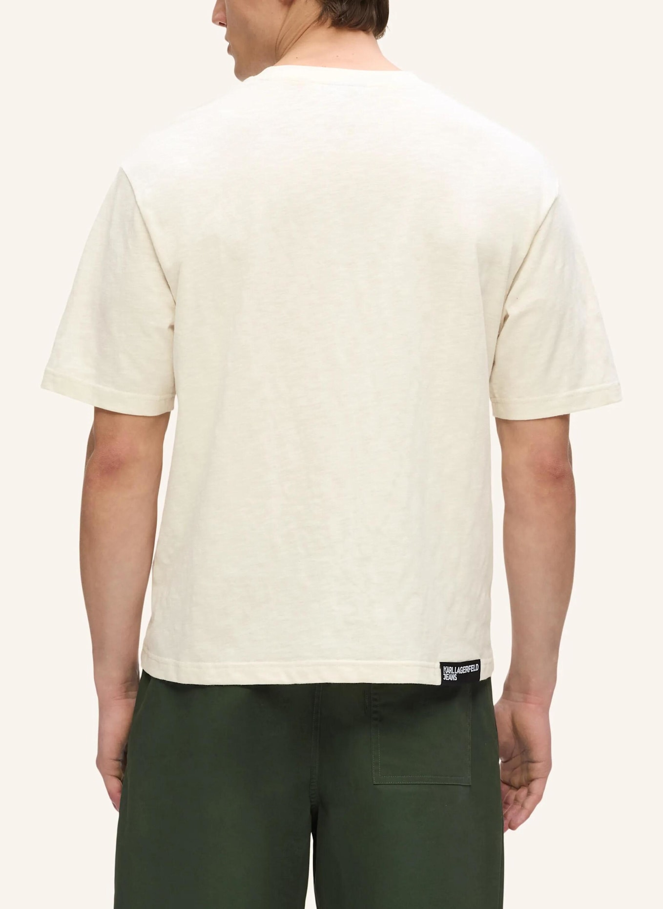 KARL LAGERFELD JEANS T-shirt: BEIGE