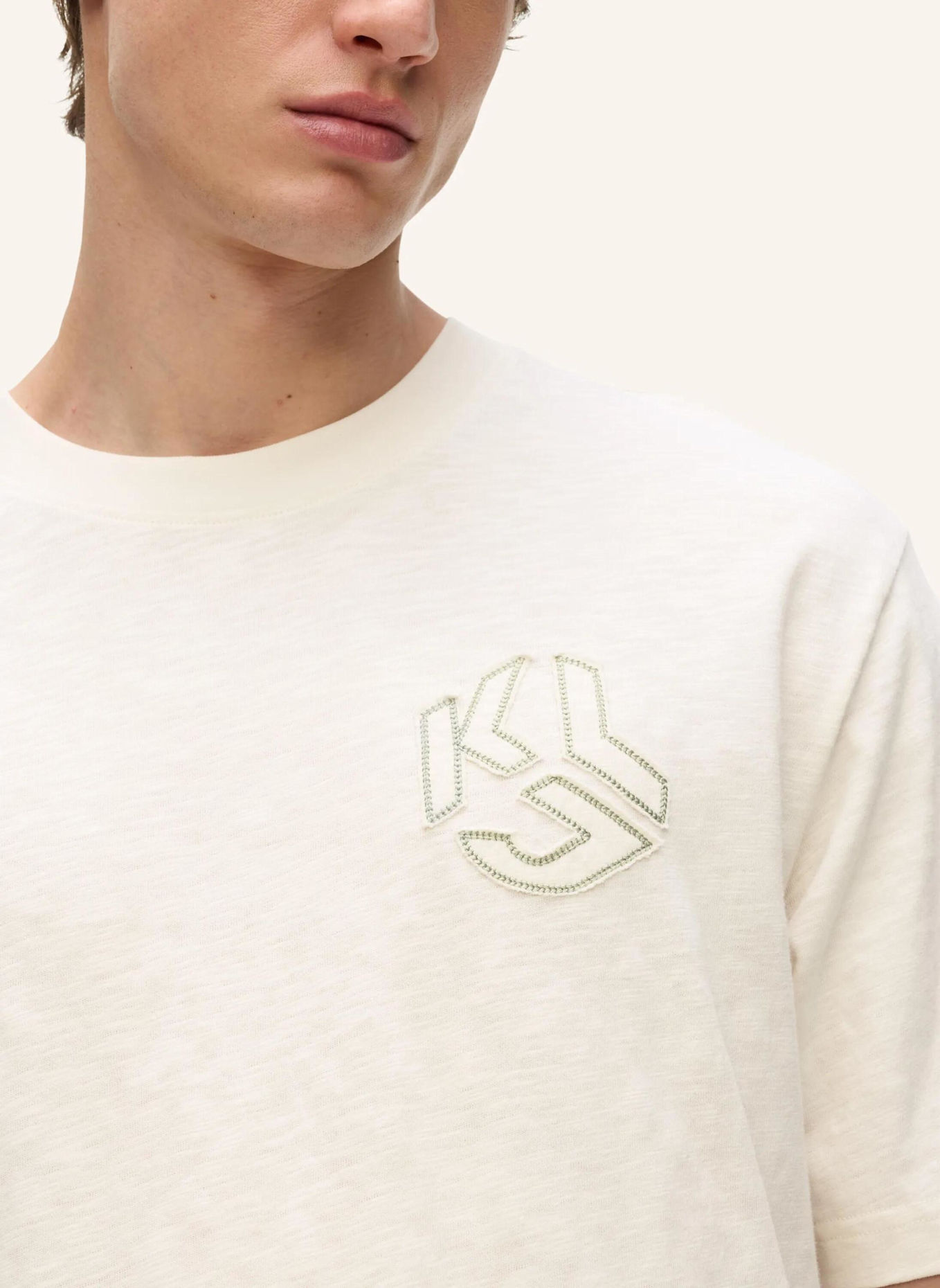 KARL LAGERFELD JEANS T-shirt: BEIGE