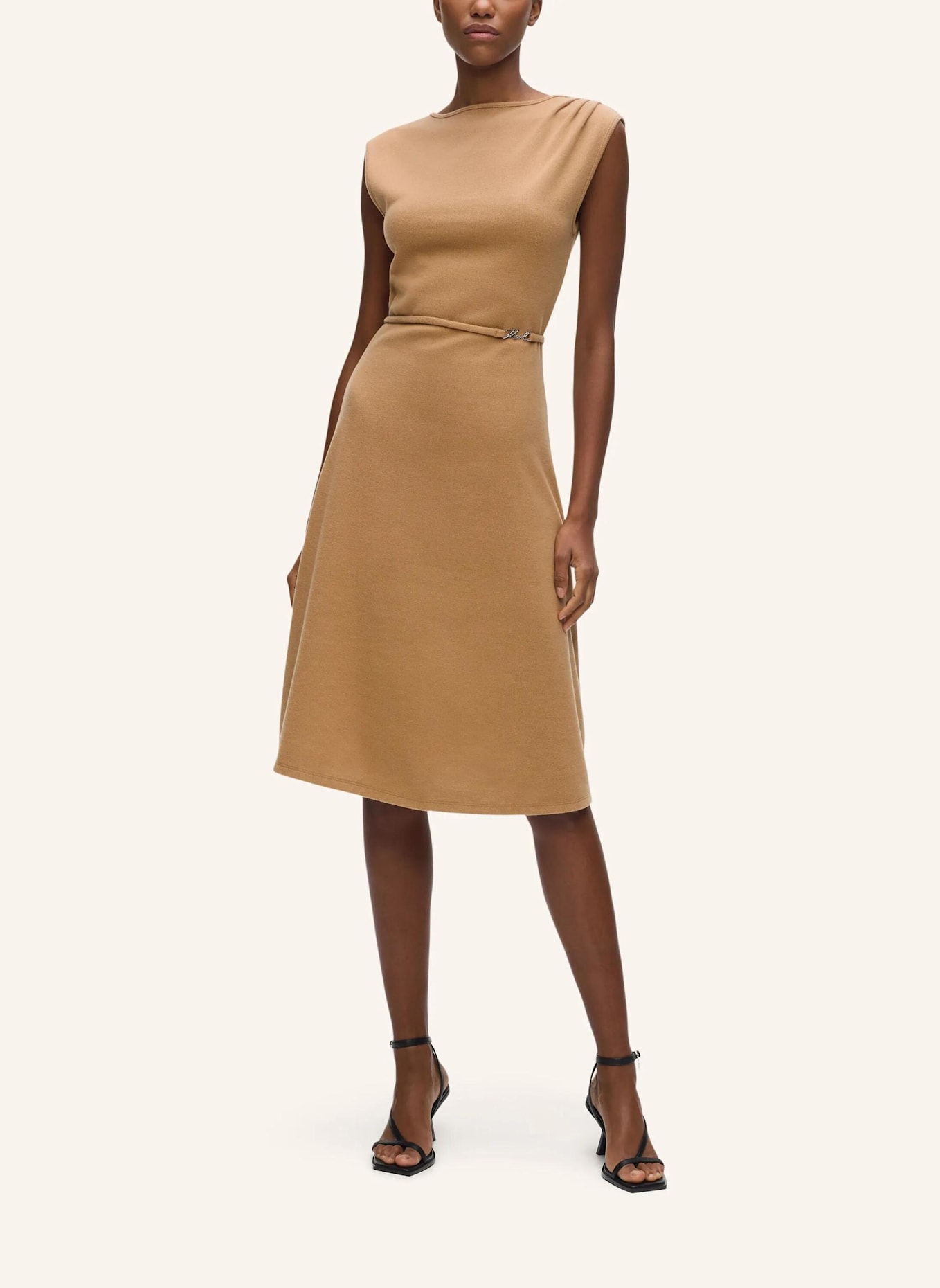 KARL LAGERFELD Kleid: BRAUN