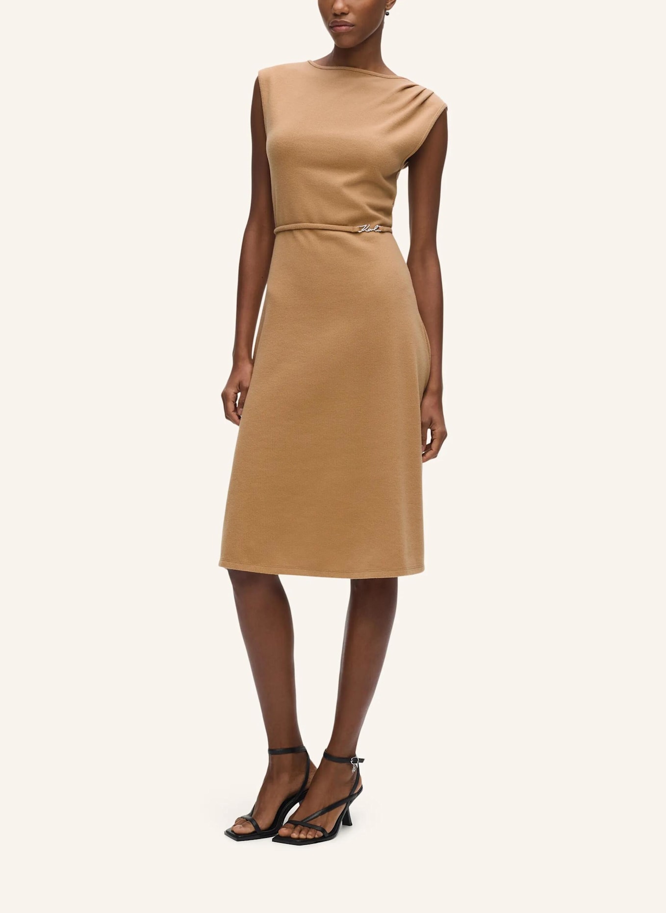 KARL LAGERFELD Kleid: BRAUN