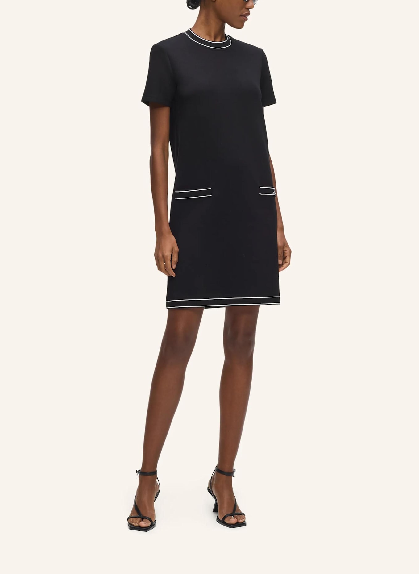 KARL LAGERFELD Kleid: SCHWARZ