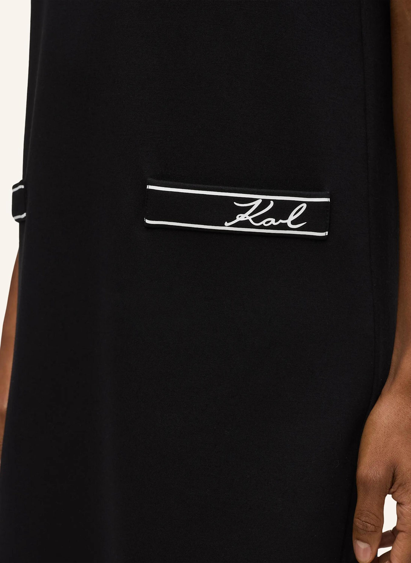 KARL LAGERFELD Kleid: SCHWARZ