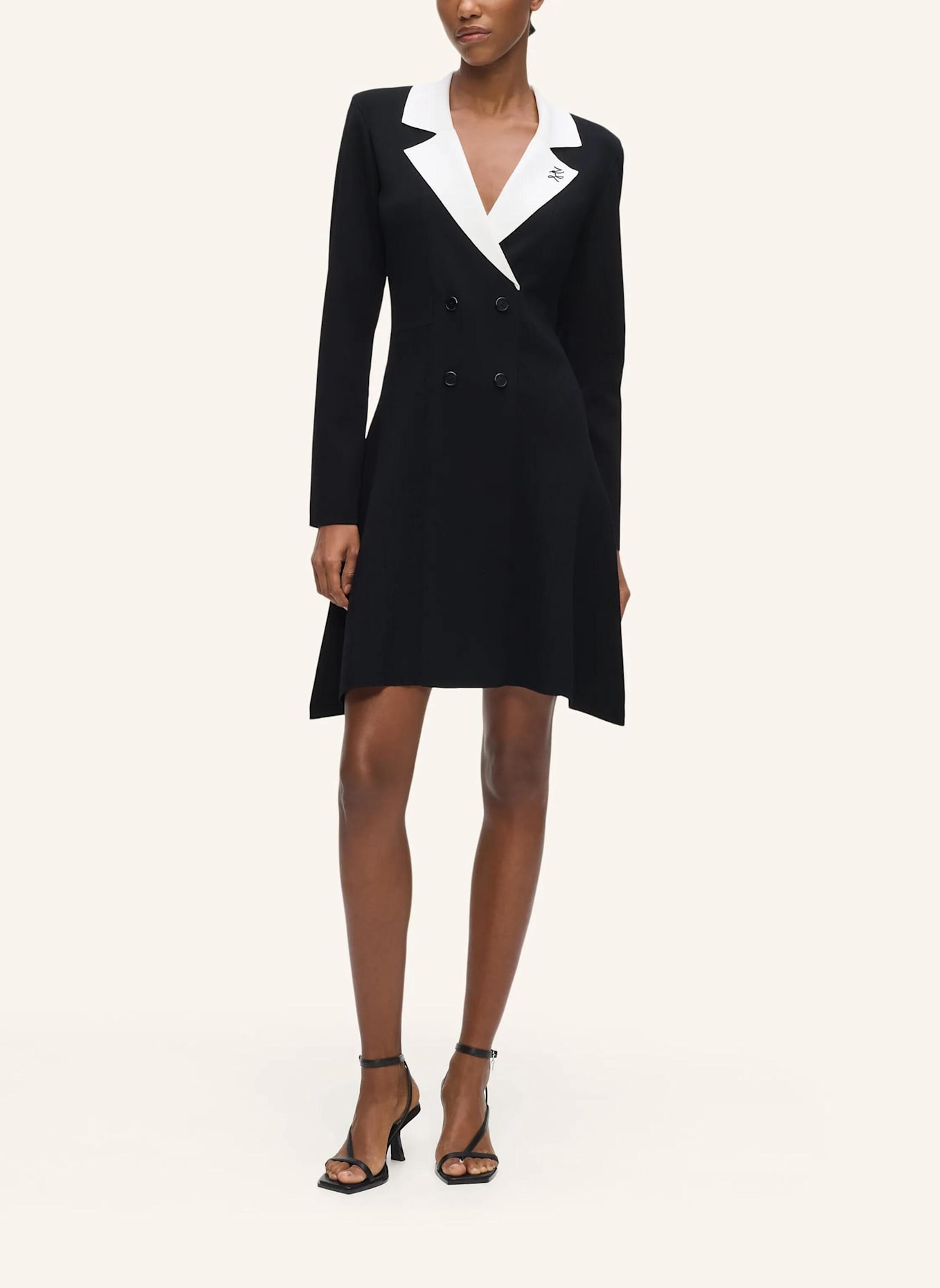 KARL LAGERFELD Kleid: SCHWARZ