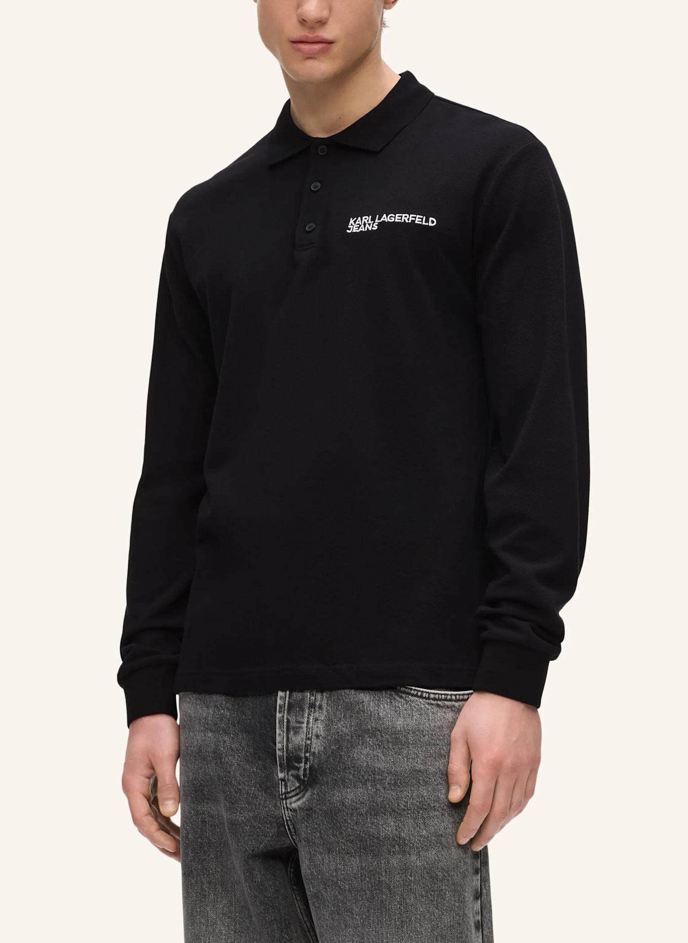 KARL LAGERFELD JEANS Poloshirt: SCHWARZ