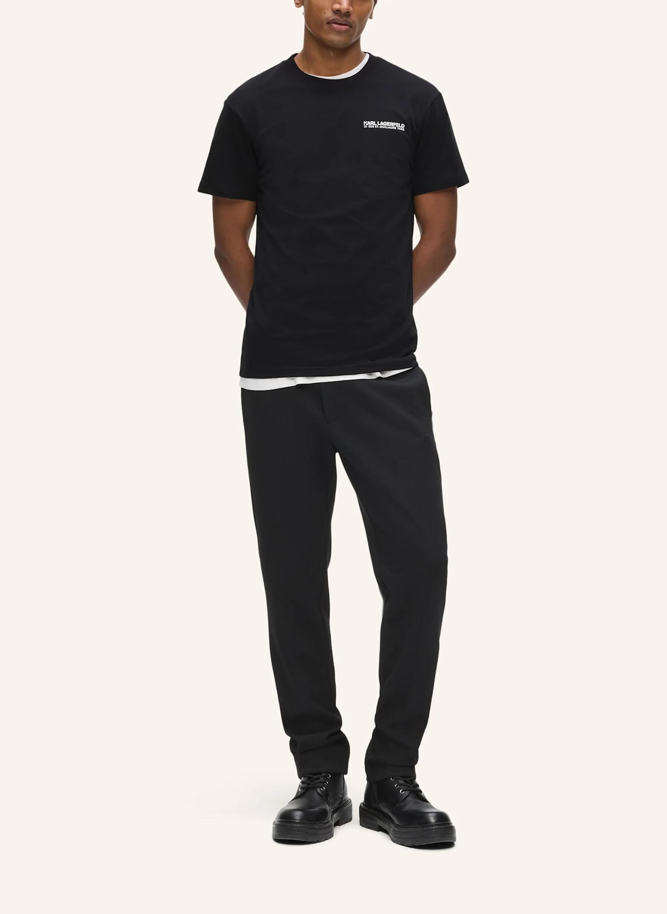 KARL LAGERFELD T-shirt: SCHWARZ