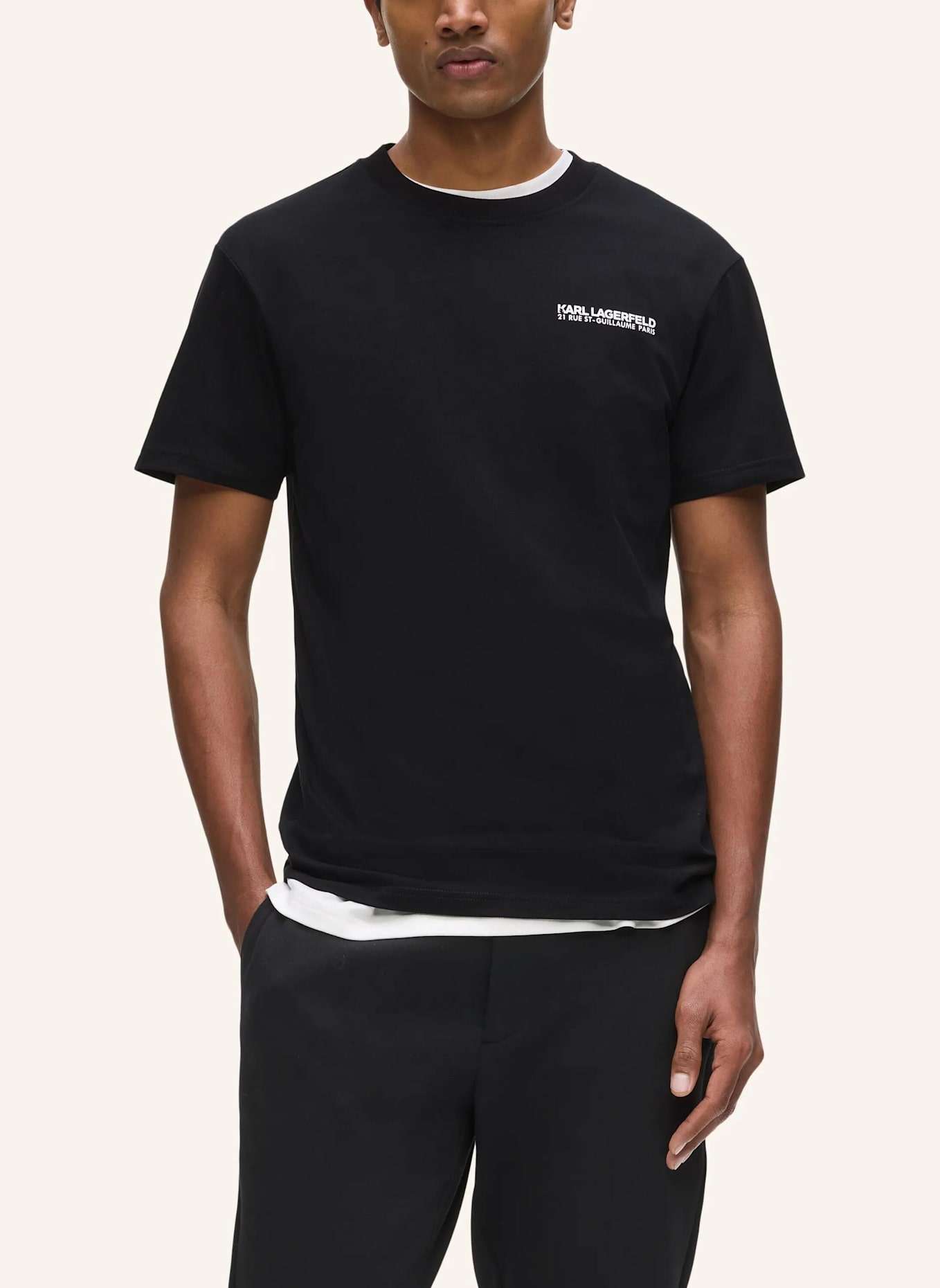 KARL LAGERFELD T-shirt: SCHWARZ