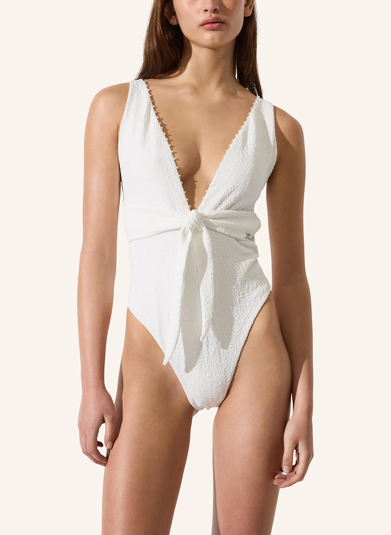 KARL LAGERFELD Badeanzug: BEIGE